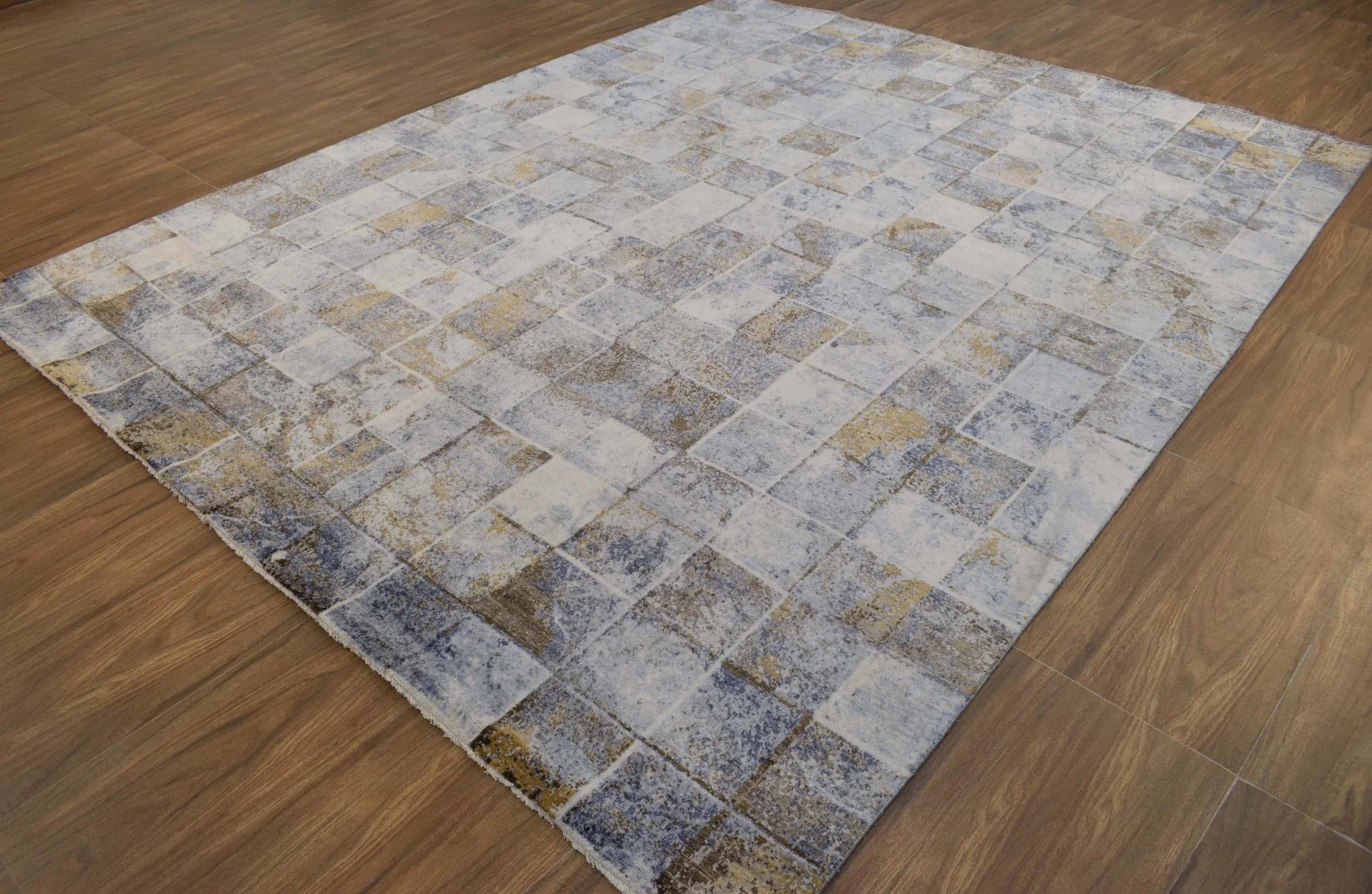 8x10 Rug Handmade Bamboo Silk Contemporary Area Rug | TRD1756810 - Image 3