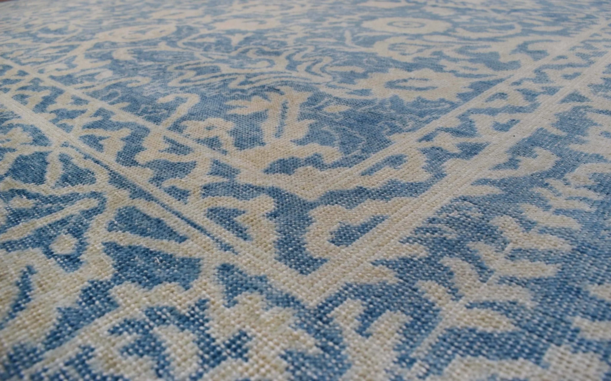 8x10 Blue and Gray Rug | Vintage Traditional Argentina Wool Area Rug Living, Bedroom, Dinning Room Rug | TRD1829810 - Image 6