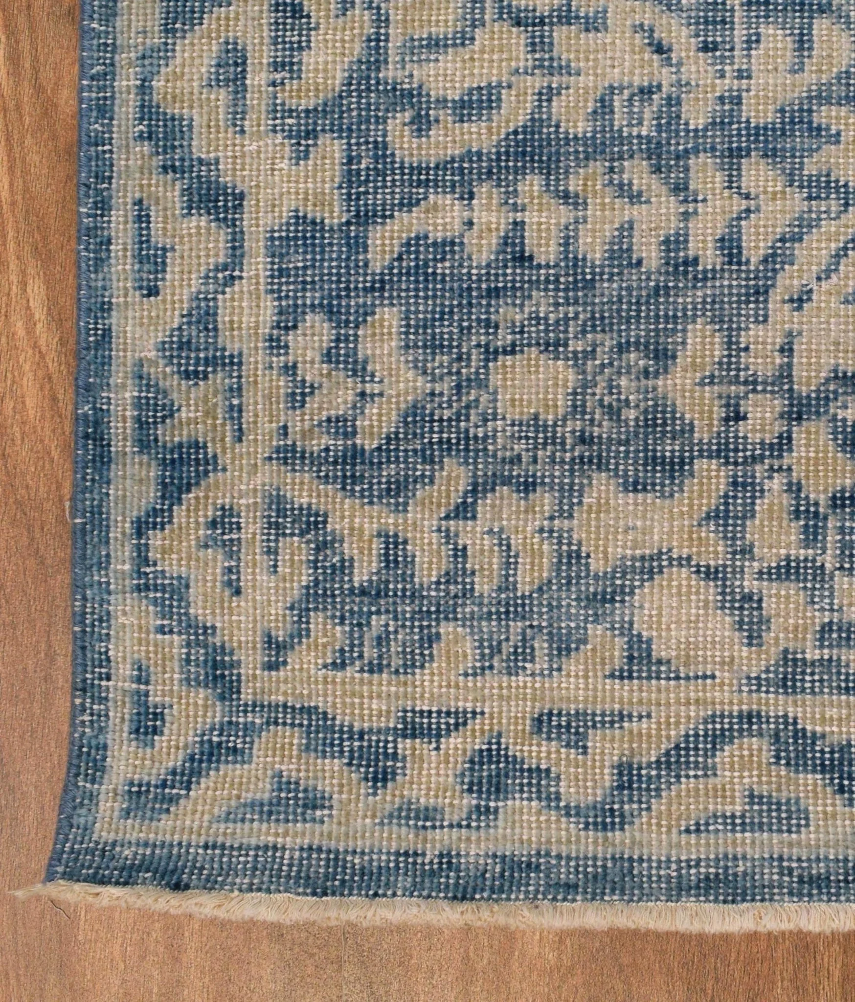 8x10 Blue and Gray Rug | Vintage Traditional Argentina Wool Area Rug Living, Bedroom, Dinning Room Rug | TRD1829810 - Image 8