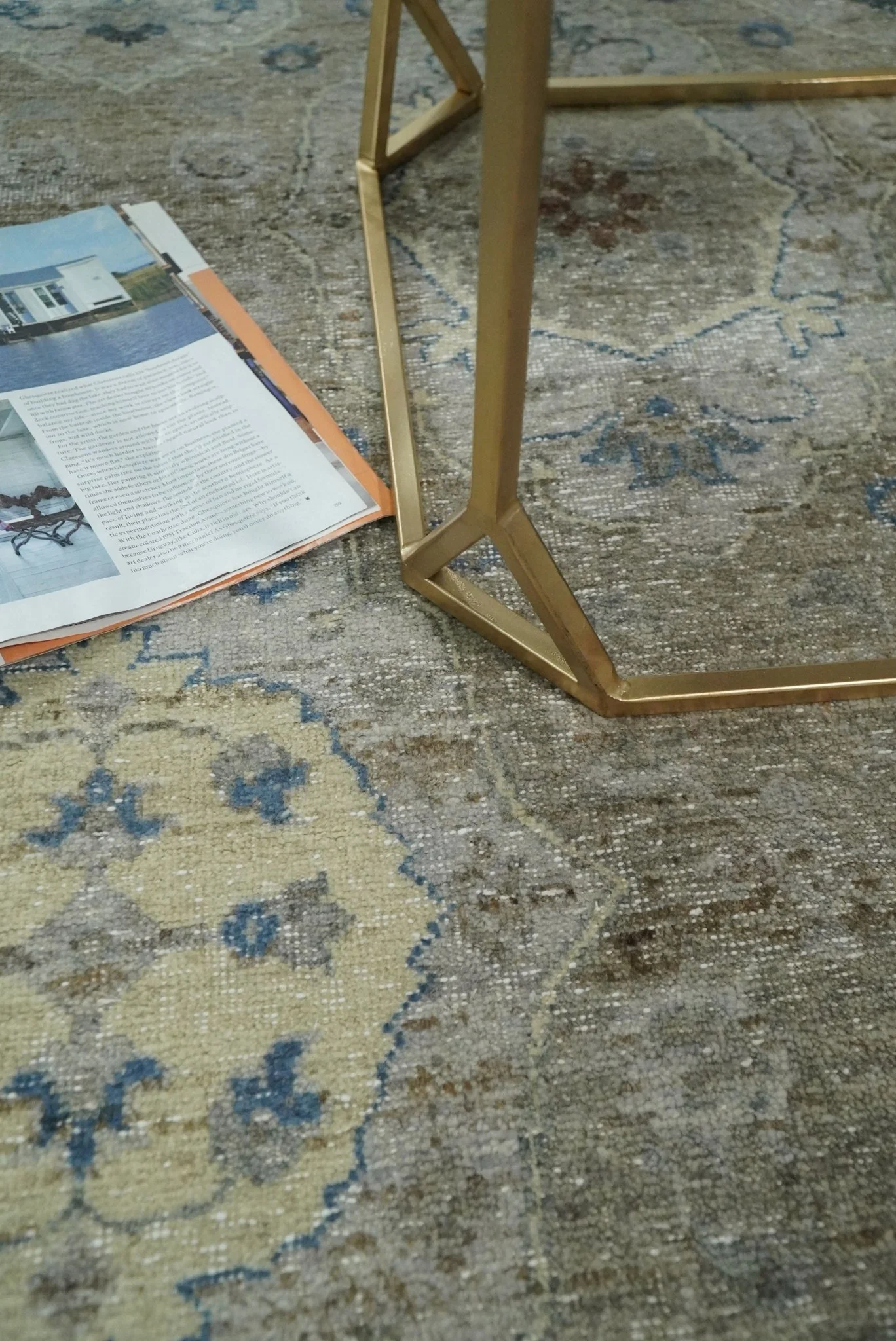 Vintage Hand Knotted 8x10 Traditional Oxidized Textured Low Pile Wool Rug | TRD2045810 - Image 2