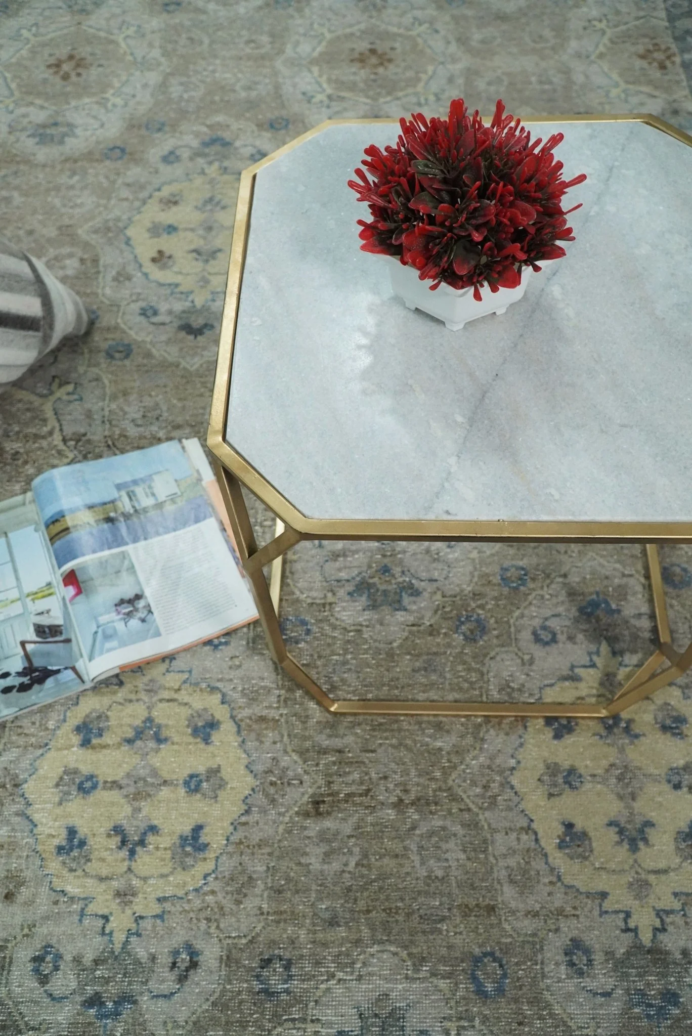 Vintage Hand Knotted 8x10 Traditional Oxidized Textured Low Pile Wool Rug | TRD2045810 - Image 7