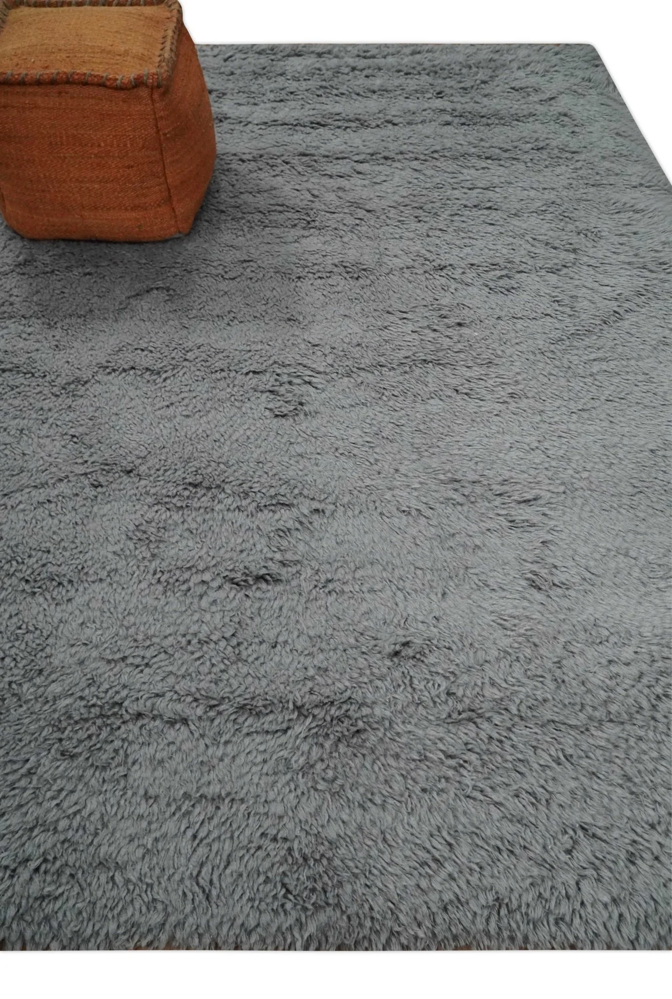 Plush Thick Beni Ourain Gray Moroccan Rug Made with fine new Zealand Custom Made Wool Area Rug - Image 3