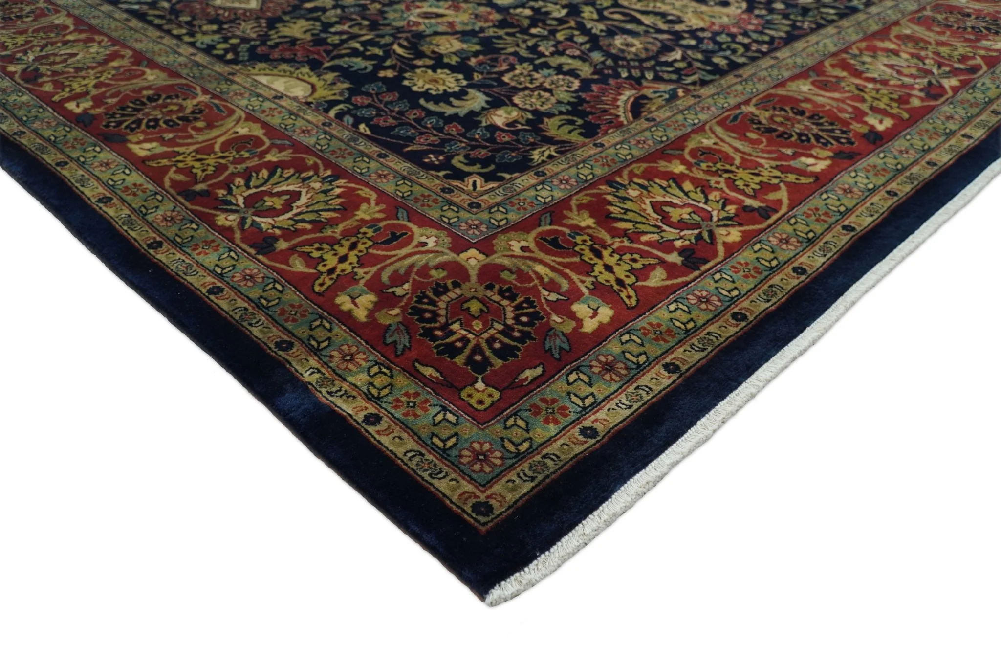 Premium look Hand Knotted Black, Brown and Gold Fine Wool Traditional Oushak Multi Size wool Area Rug - Image 5