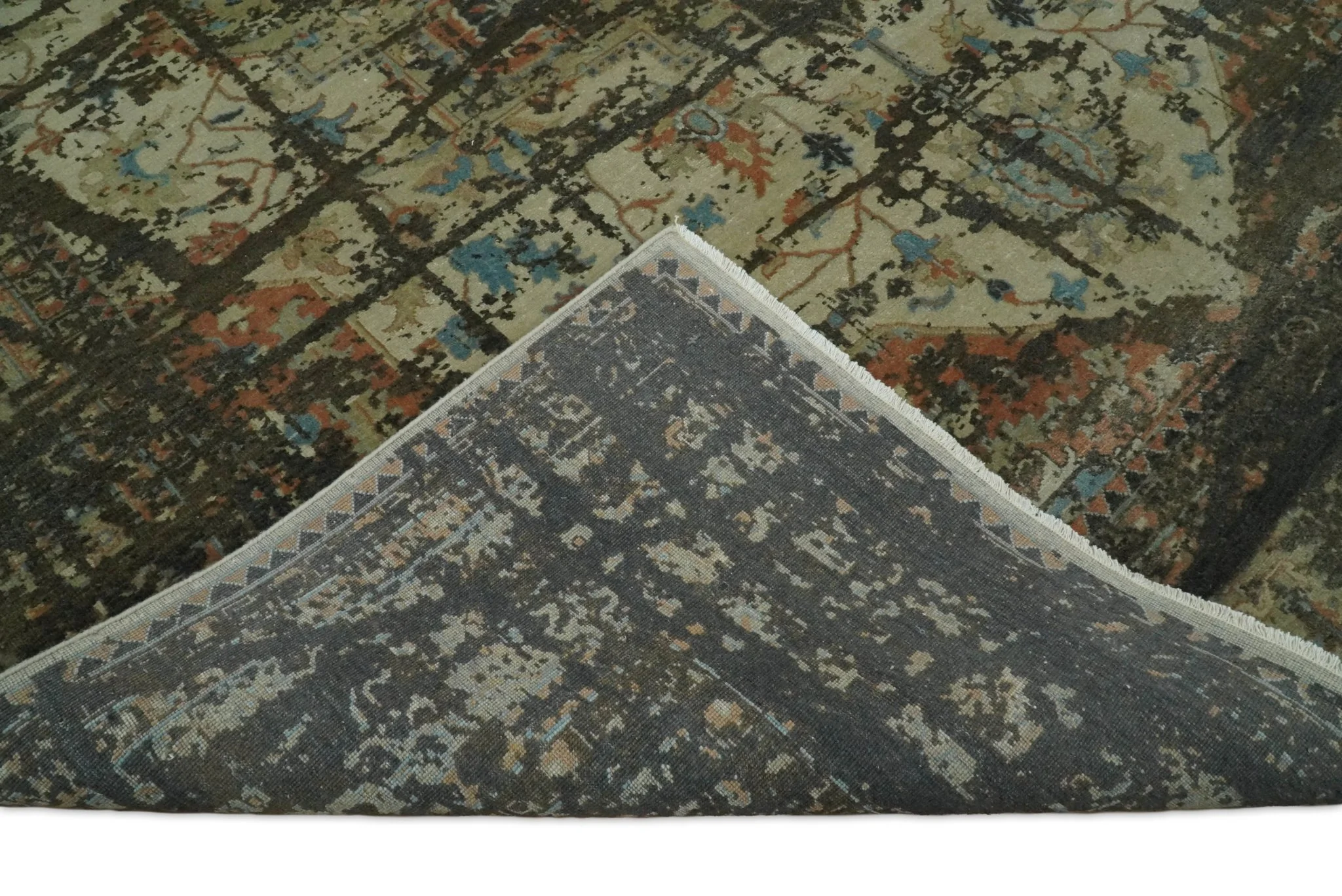 8x10 Rug | Modern Heriz Serapi Handmade Wool Area Rug | TRD1684810 - Image 12