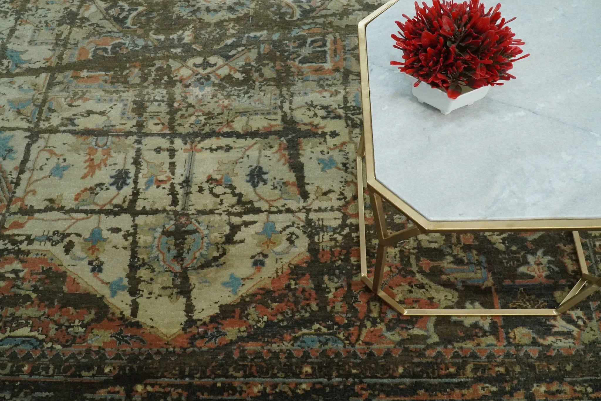 8x10 Rug | Modern Heriz Serapi Handmade Wool Area Rug | TRD1684810 - Image 5