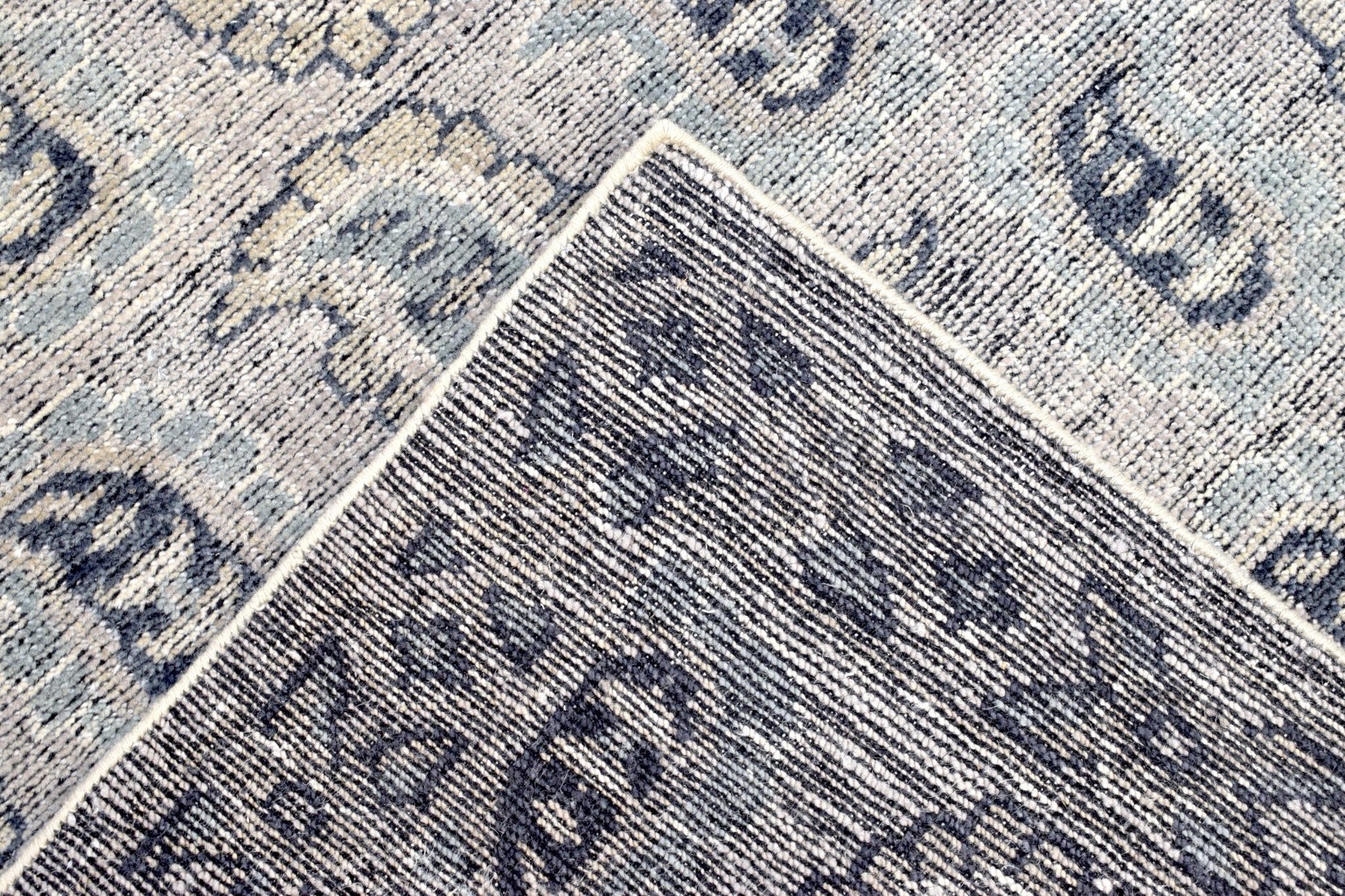 Silver and Charcoal 8'x10' Rug | Modern Handmade Wool Area Rug | The Rug Decor |TRD2142810 - Image 5