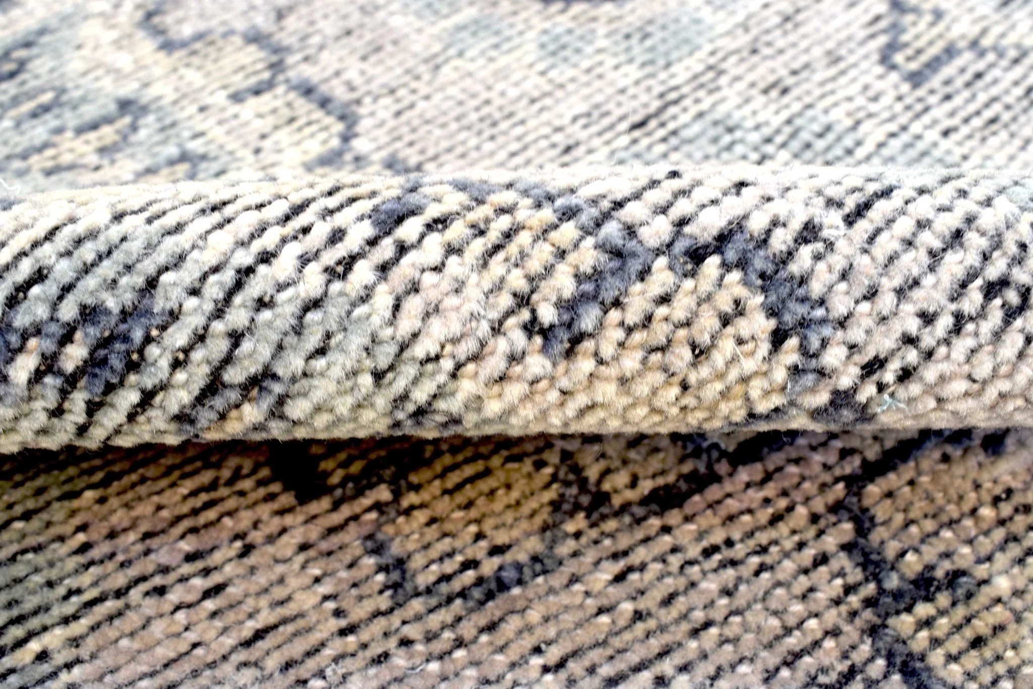 Silver and Charcoal 8'x10' Rug | Modern Handmade Wool Area Rug | The Rug Decor |TRD2142810 - Image 9