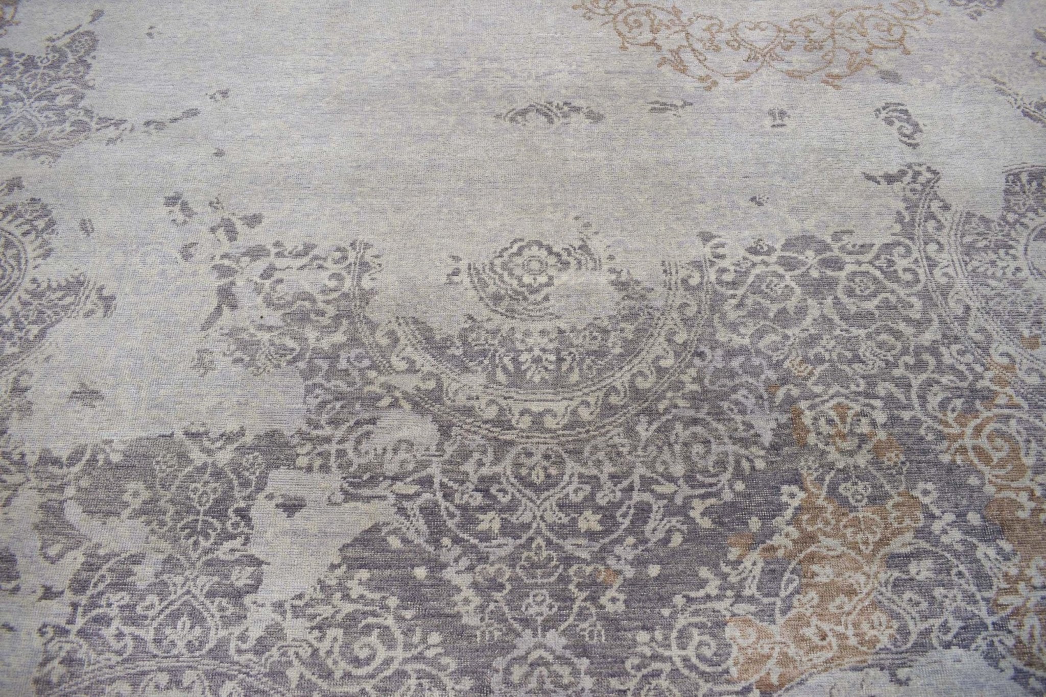 8x10 Rug | Modern Handmade Wool blended viscose Area Rug | TRD1634810 - Image 2