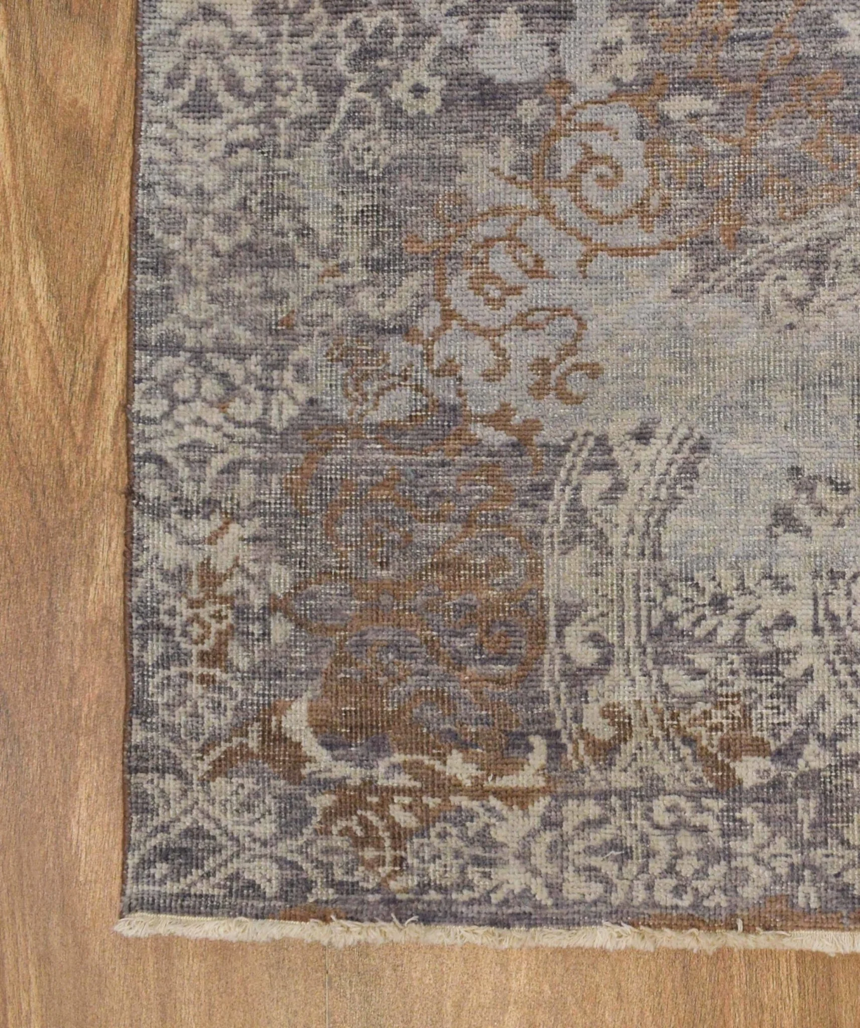 8x10 Rug | Modern Handmade Wool blended viscose Area Rug | TRD1634810 - Image 8
