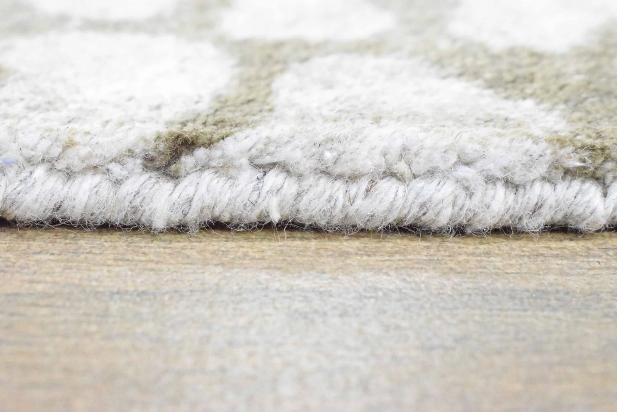 8x10 Rug, White and Brown Rug, Modern and Abstract Rug, Hand-loom Printed Viscose Area Rug | TRD020QT810 - Image 3