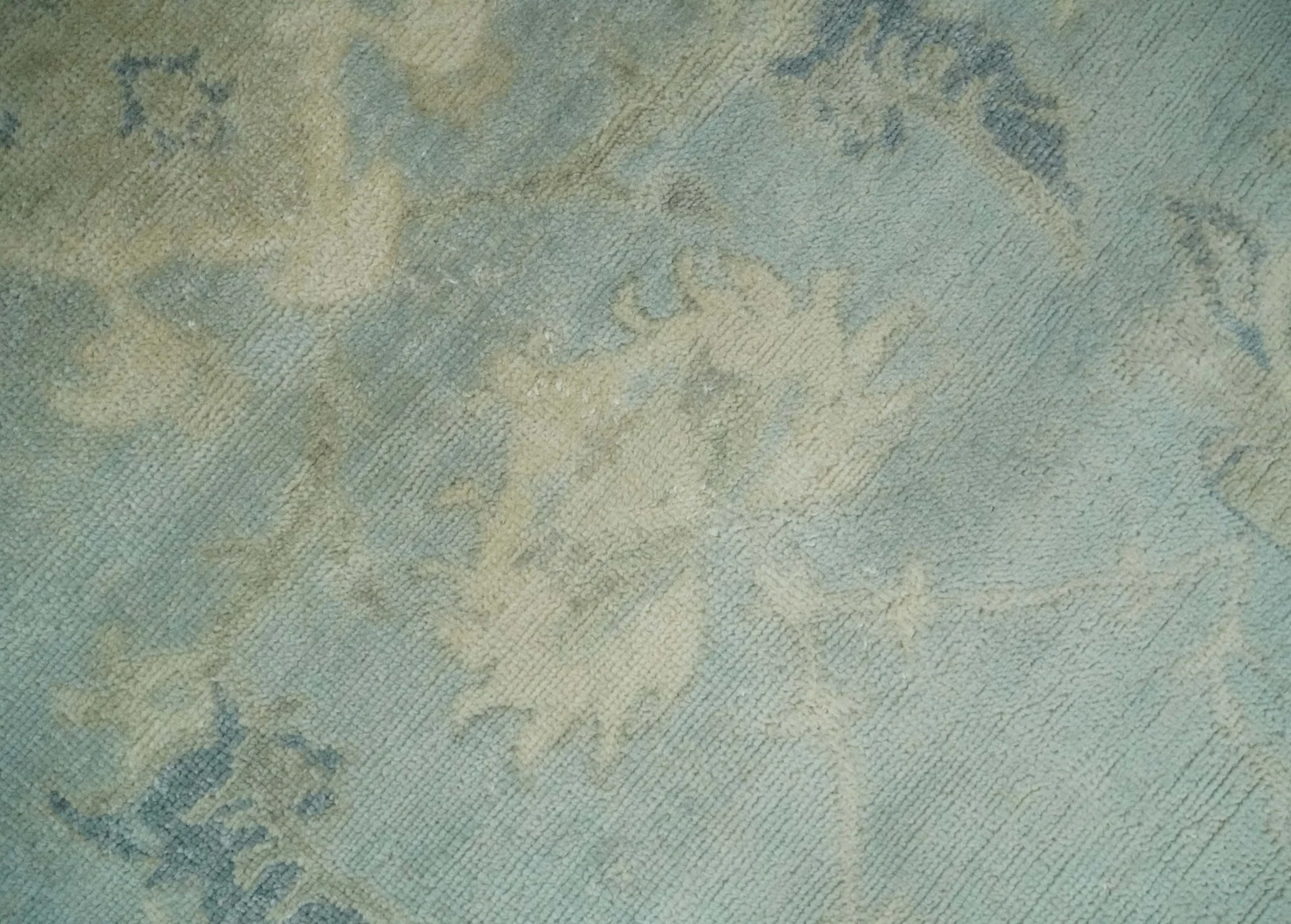 8x11 Hand Knotted Silver and Beige Traditional Wool Area Rug, Kids, Living Room and Bedroom Rug - Image 4