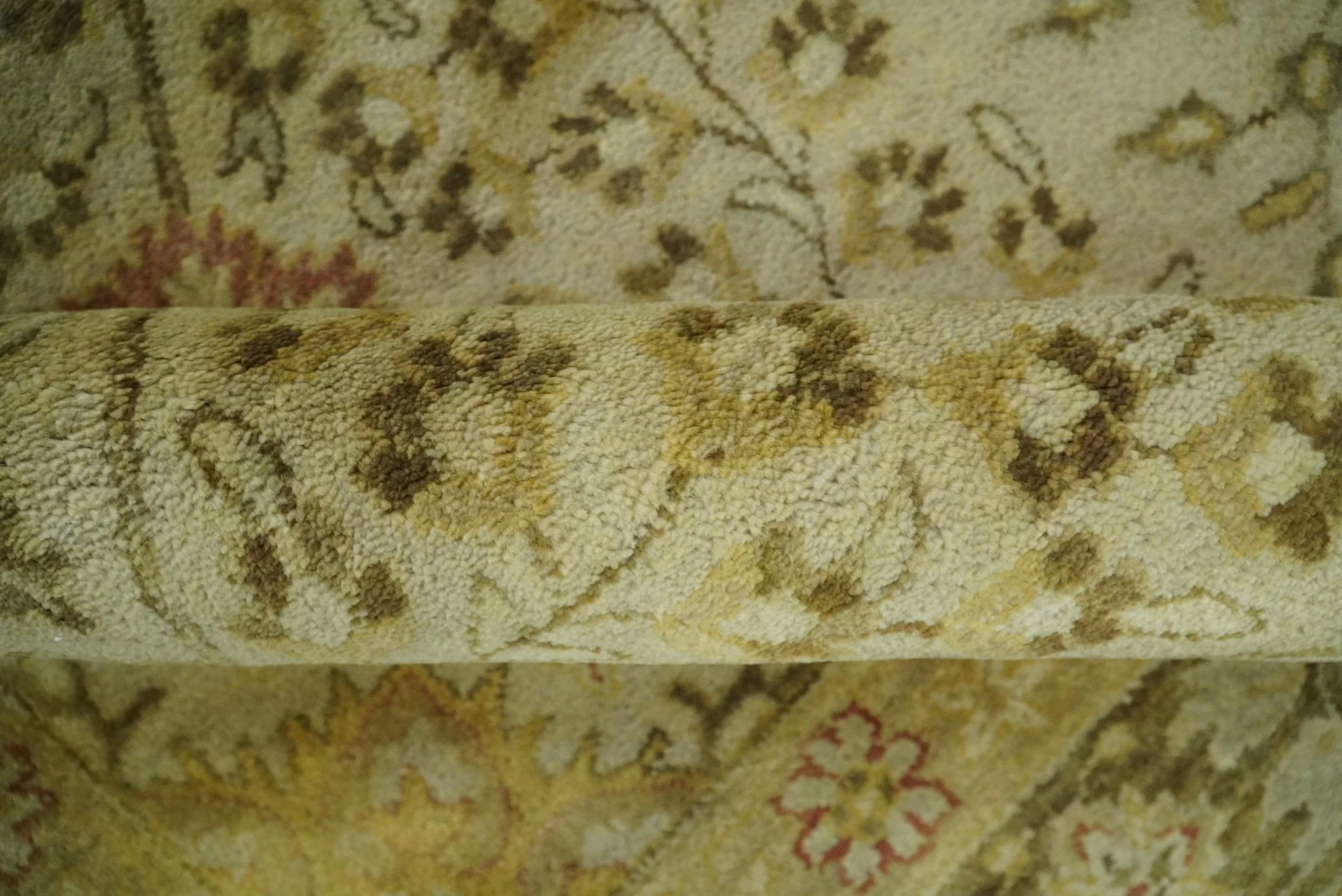 8x11 Vintage Persian Design Brown and Beige Hand Tufted Wool Area Rug | BAN4 - Image 8