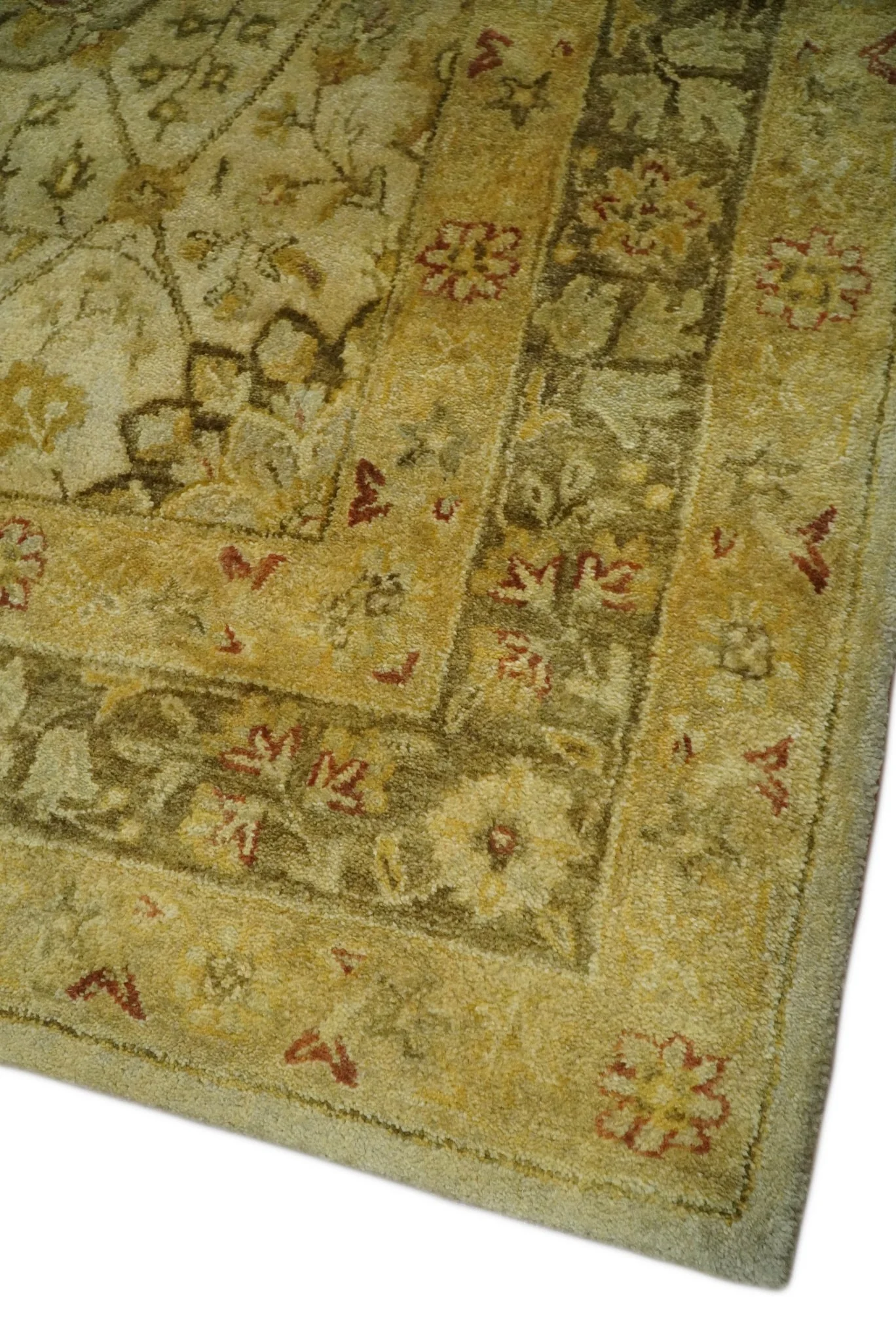 8x11 Vintage Persian Design Brown and Beige Hand Tufted Wool Area Rug | BAN4 - Image 9
