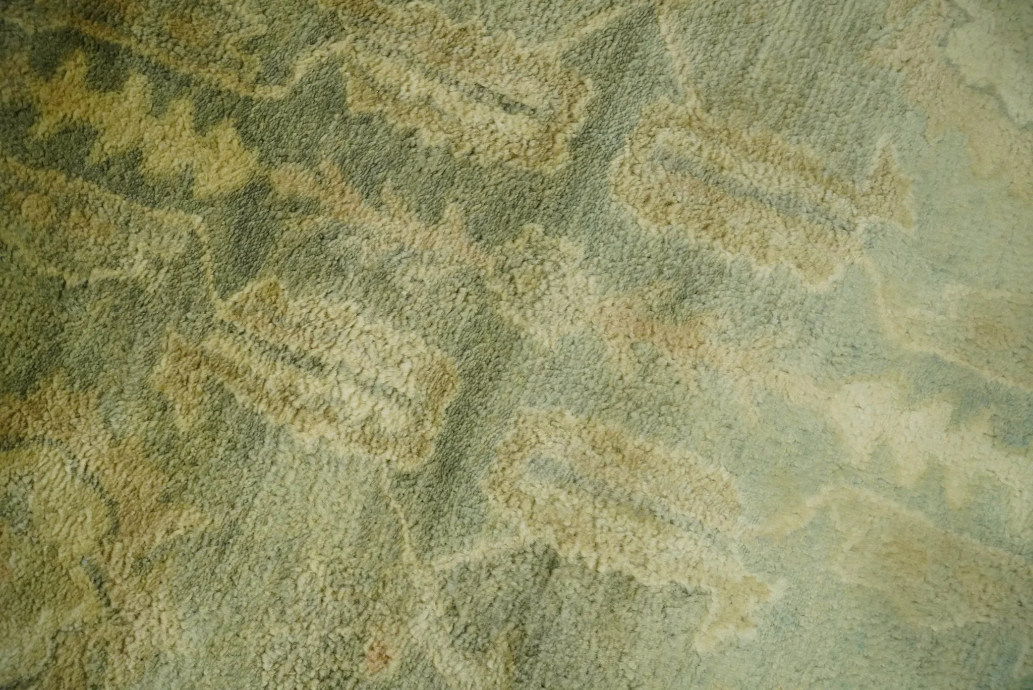 8x11 Vintage Persian Oushak Design Brown and Beige Antique Hand Tufted Wool Area Rug | BAN5 - Image 10