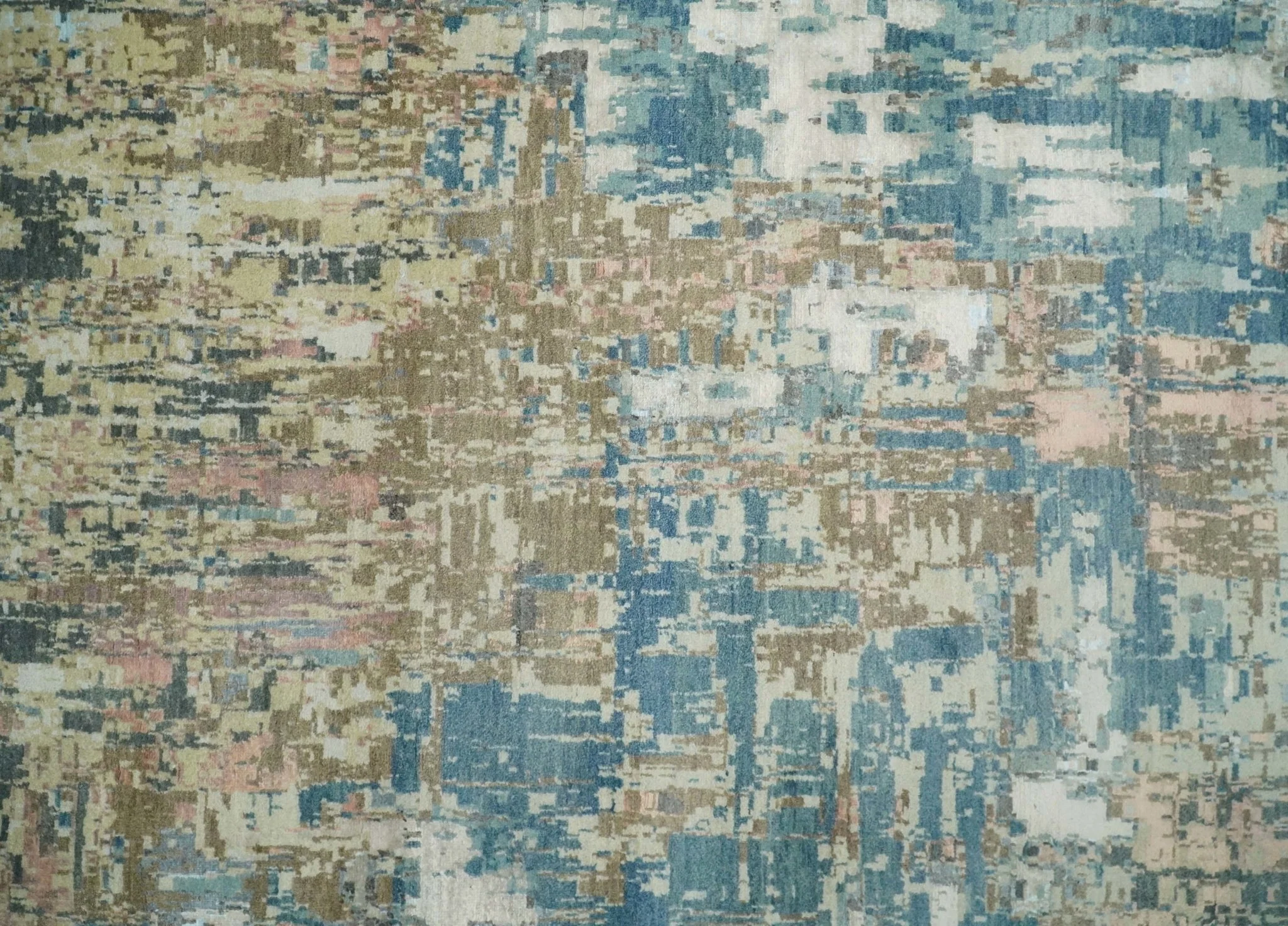 9x12 Fine Hand Knotted Brown Multicolor Modern Abstract Wool Area Rug | AGR34 - Image 11