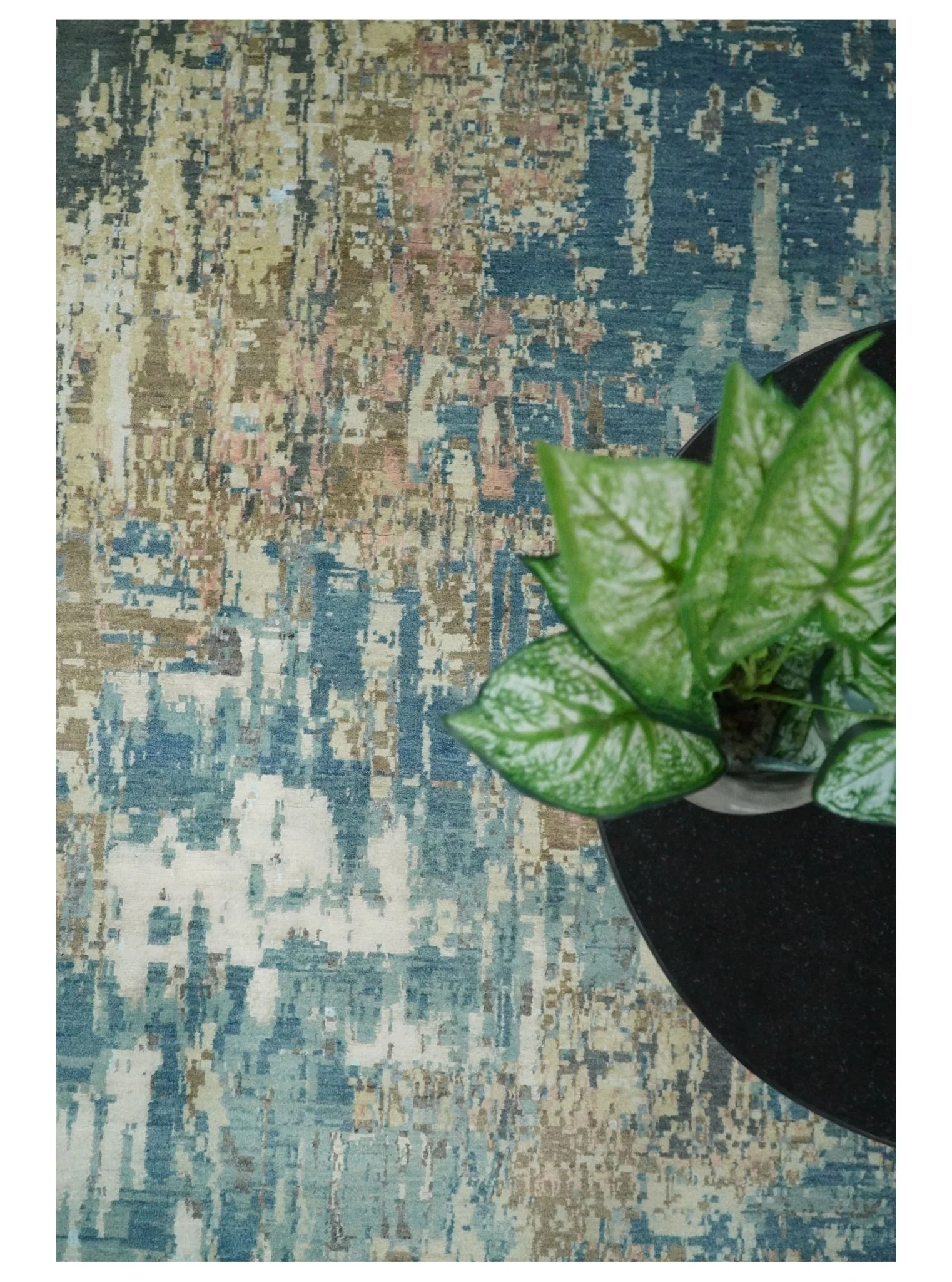 9x12 Fine Hand Knotted Brown Multicolor Modern Abstract Wool Area Rug | AGR34 - Image 6