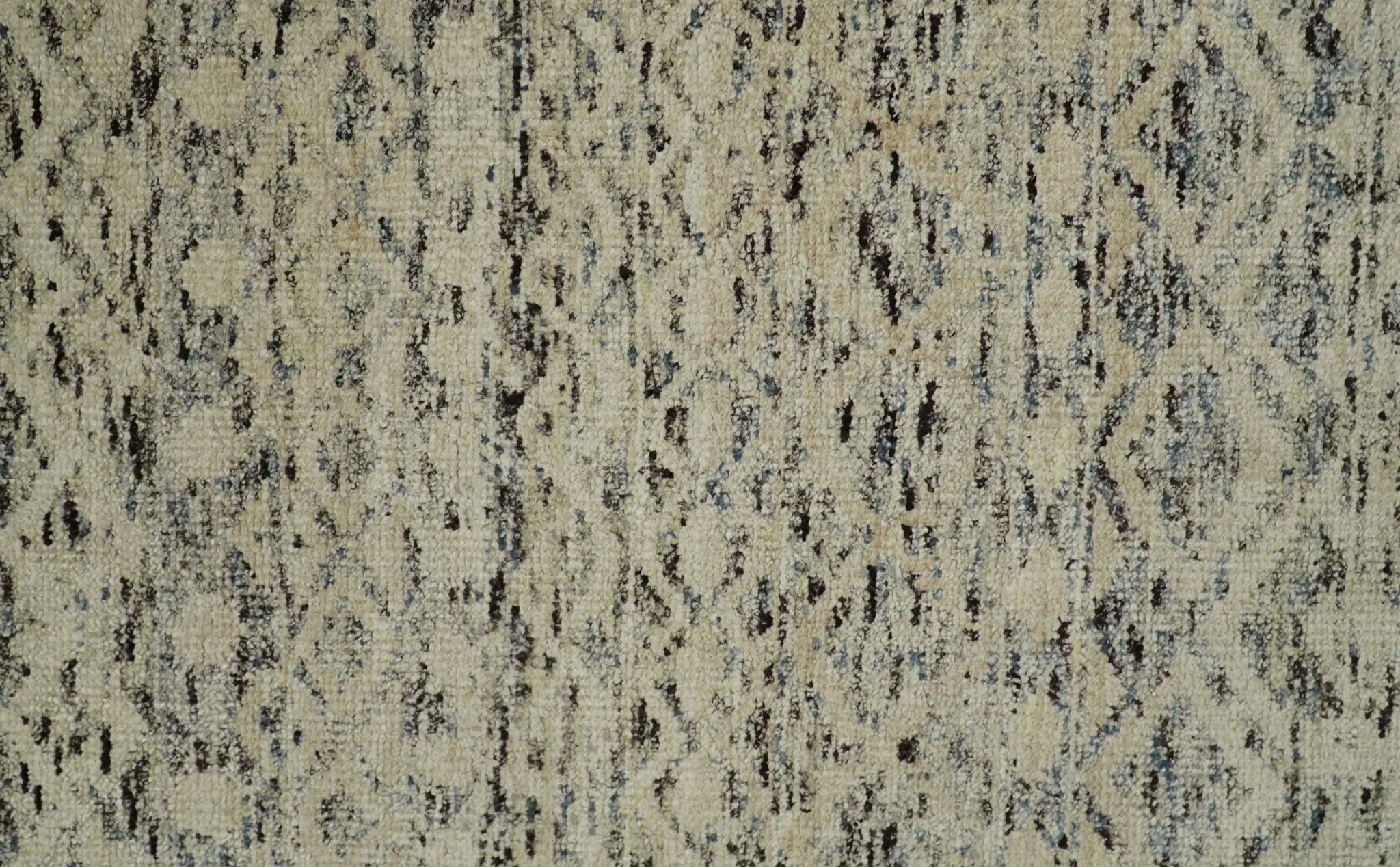 9x12 Hand Knotted Beige and Brown  Modern Contemporary Southwestern Tribal Trellis Recycled Silk Area Rug | OP18 - Image 9