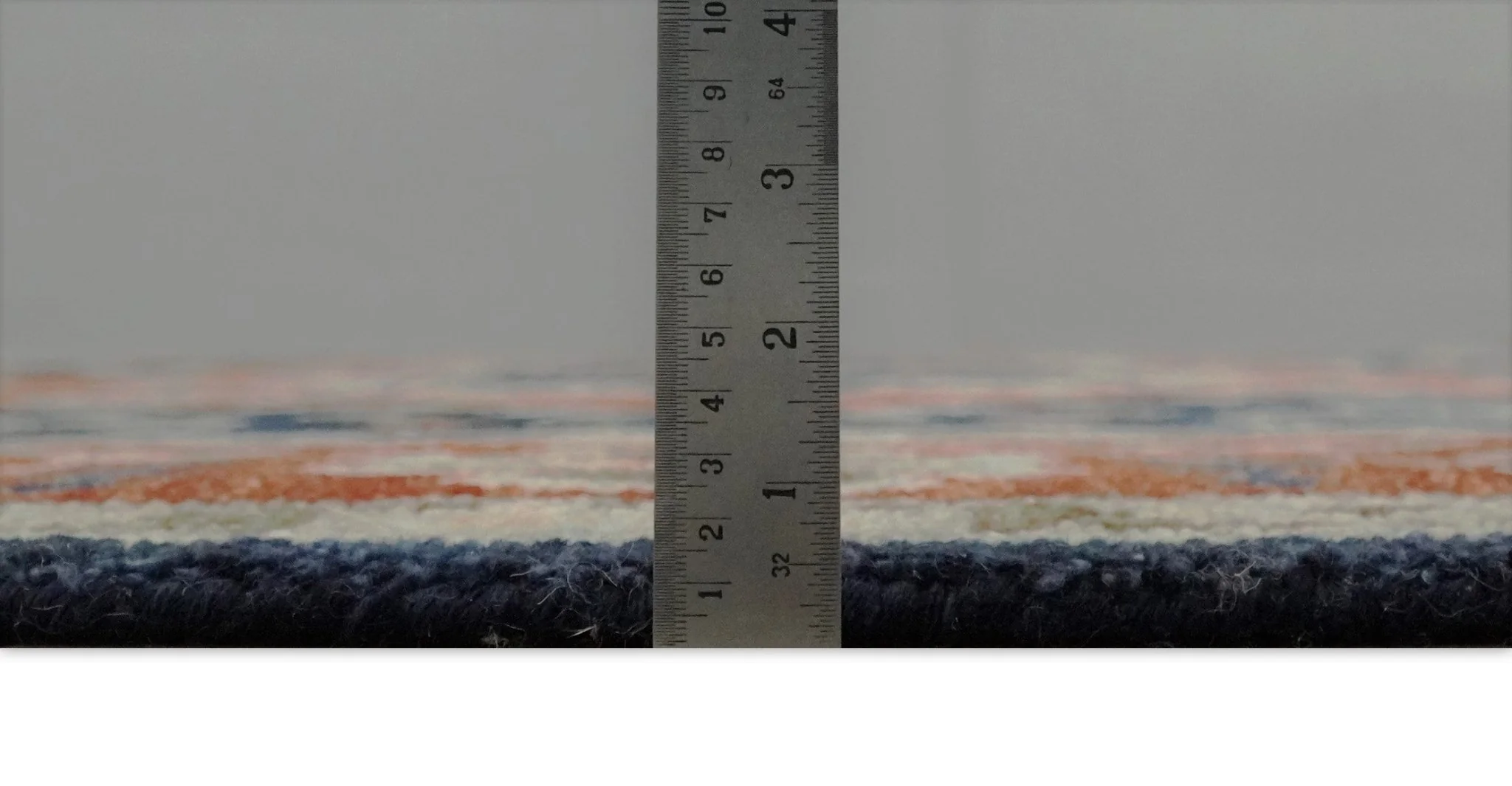 9x12 Hand Knotted Blue and Rust Traditional Heriz Serapi Antique Wool Rug | TRDCP680912 - Image 9