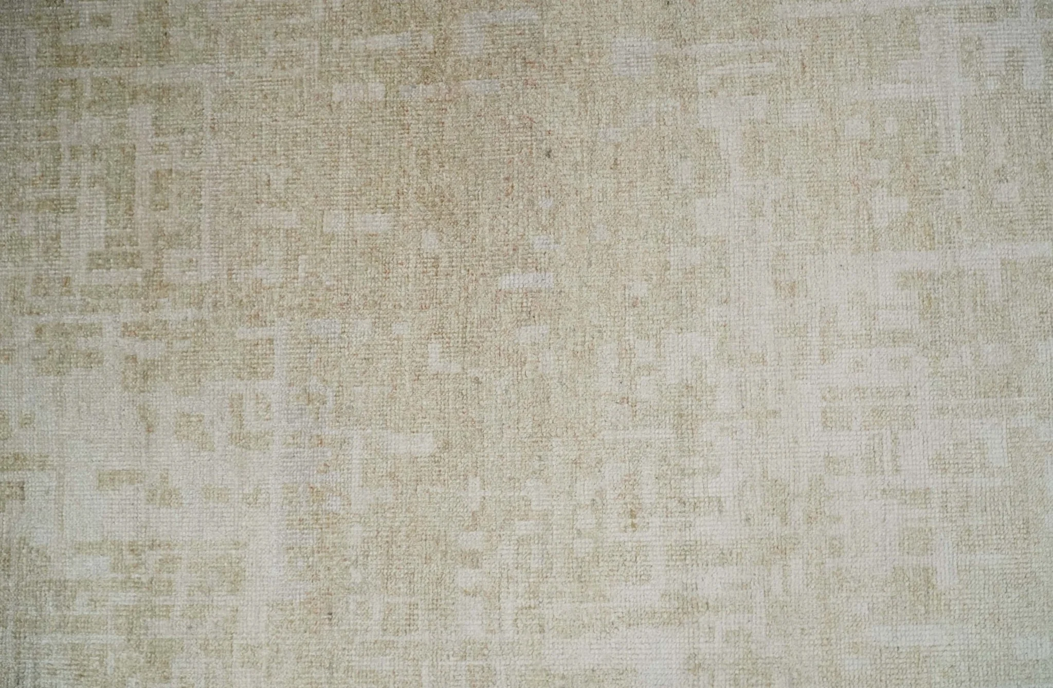 8x10, 9x12 and 10x14 Hand Knotted Ivory and Beige Modern Abstract Contemporary Recycled Silk Area Rug | OP14 - Image 5