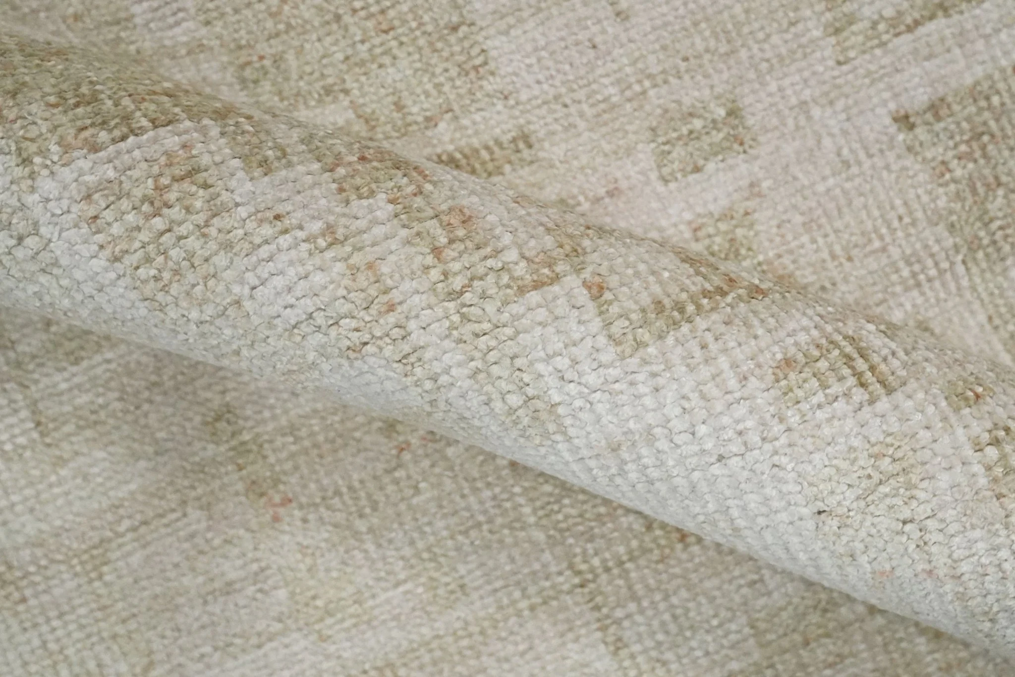 8x10, 9x12 and 10x14 Hand Knotted Ivory and Beige Modern Abstract Contemporary Recycled Silk Area Rug | OP14 - Image 7