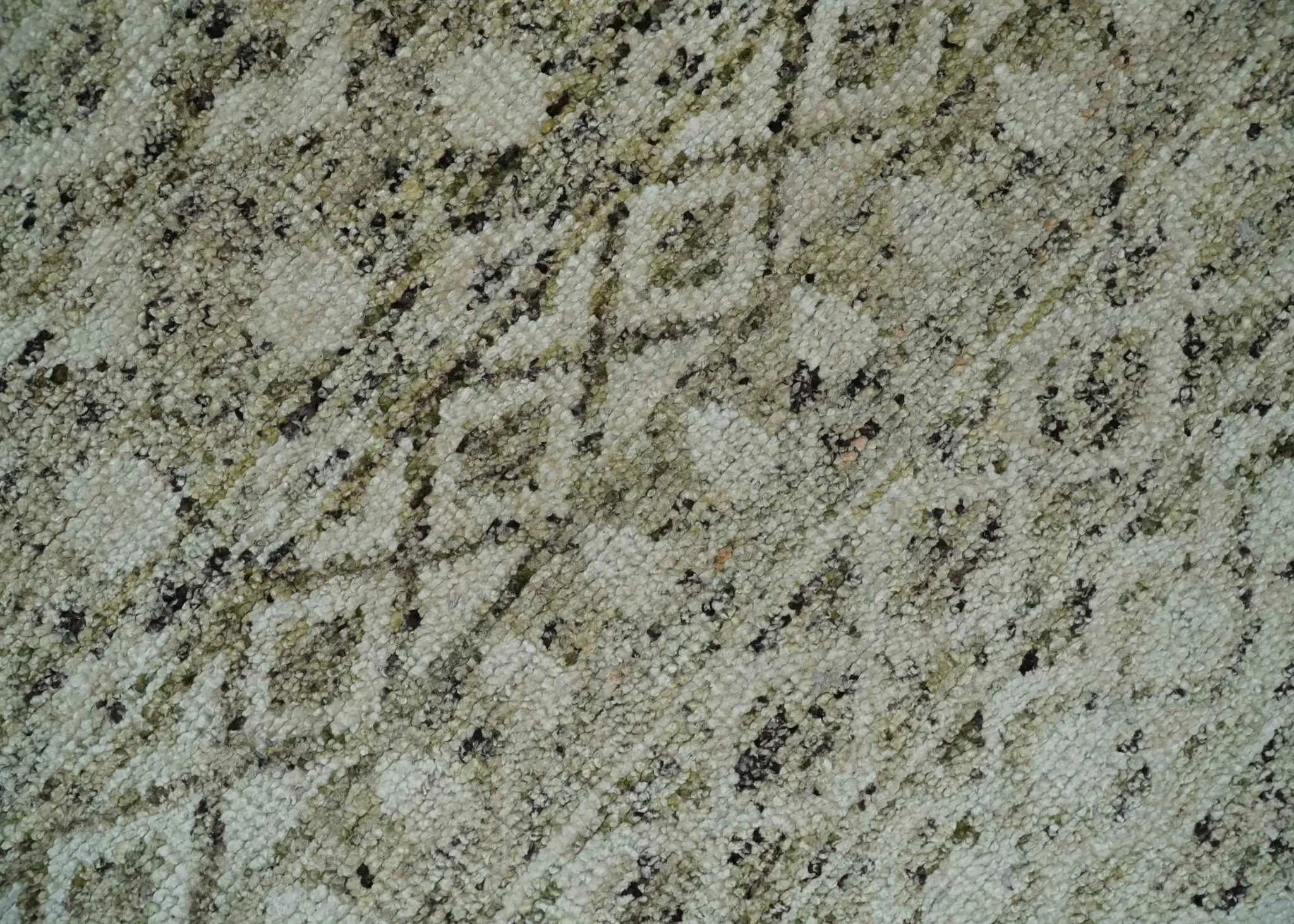 9x12 and 10x14 Hand Knotted Ivory, Beige and Brown  Modern Contemporary Southwestern Tribal Trellis Recycled Silk Area Rug | OP28 - Image 4