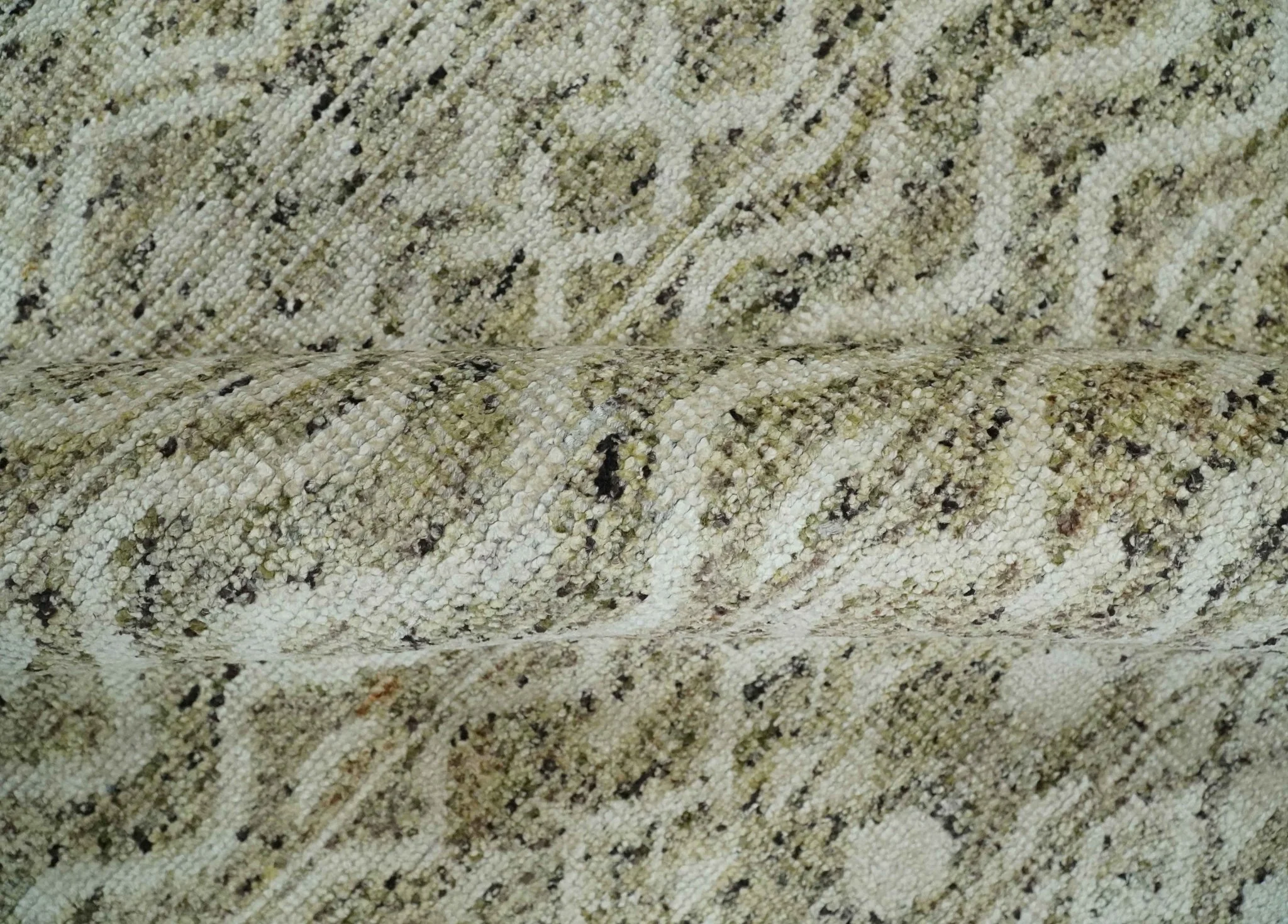 9x12 and 10x14 Hand Knotted Ivory, Beige and Brown  Modern Contemporary Southwestern Tribal Trellis Recycled Silk Area Rug | OP28 - Image 7