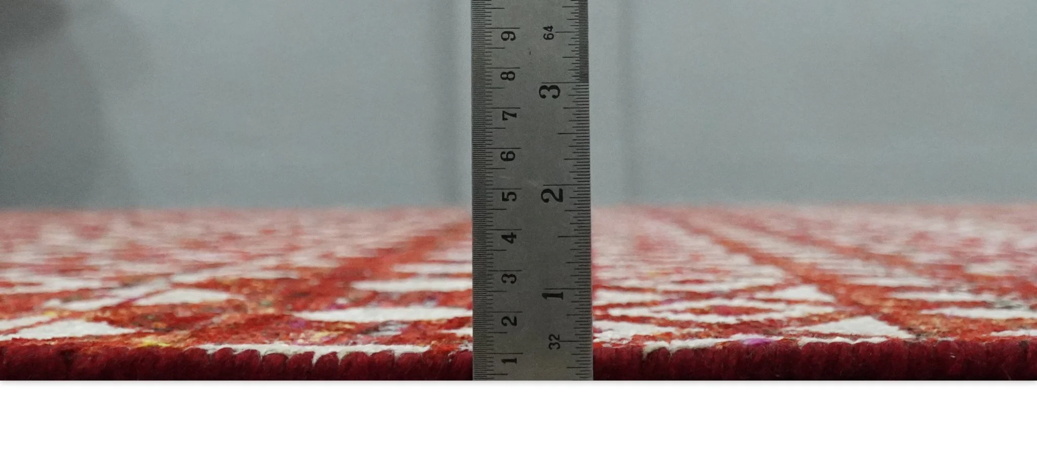 9x12 Hand Knotted Maroon and White Modern Contemporary Southwestern Tribal Trellis Recycled Silk Area Rug | OP15 - Image 9
