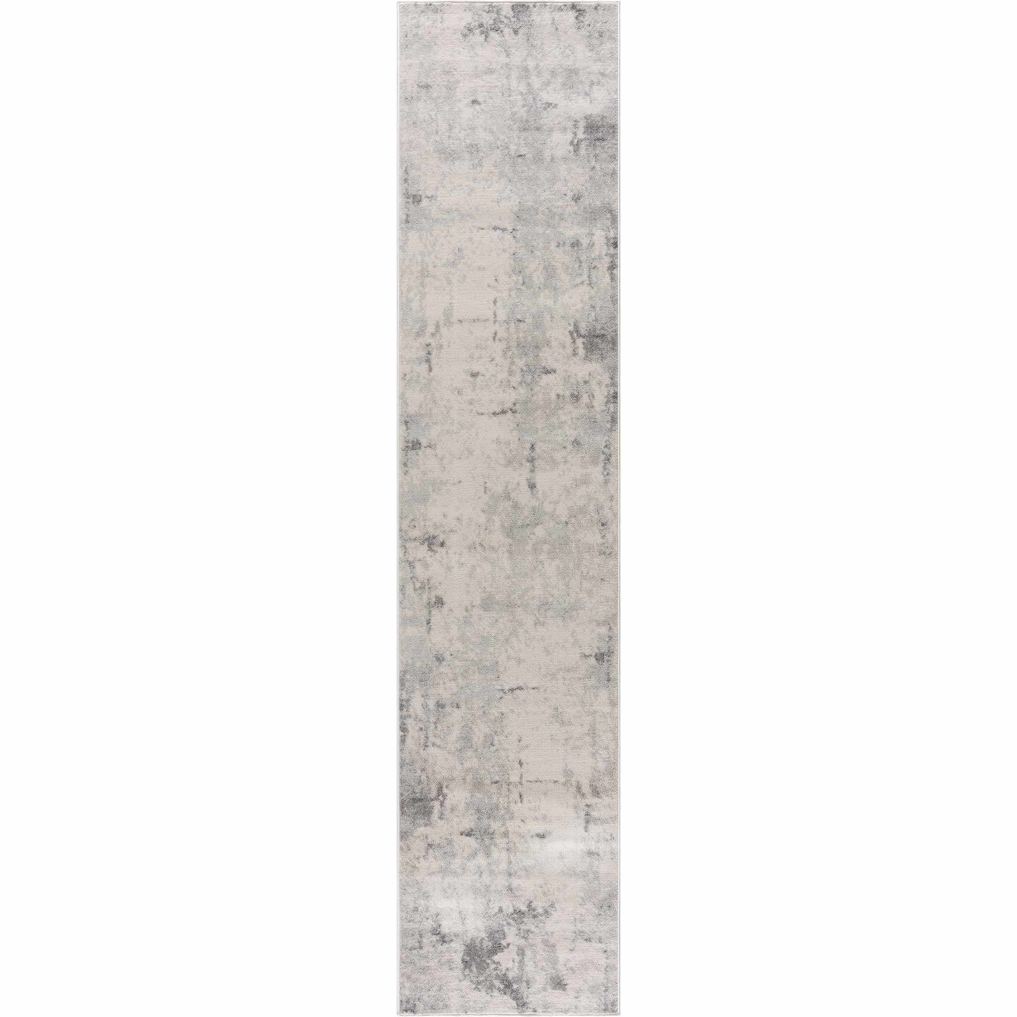 Contemporary Abstract Beige and Gray Medium Pile Multi Size Area Rug - Image 5