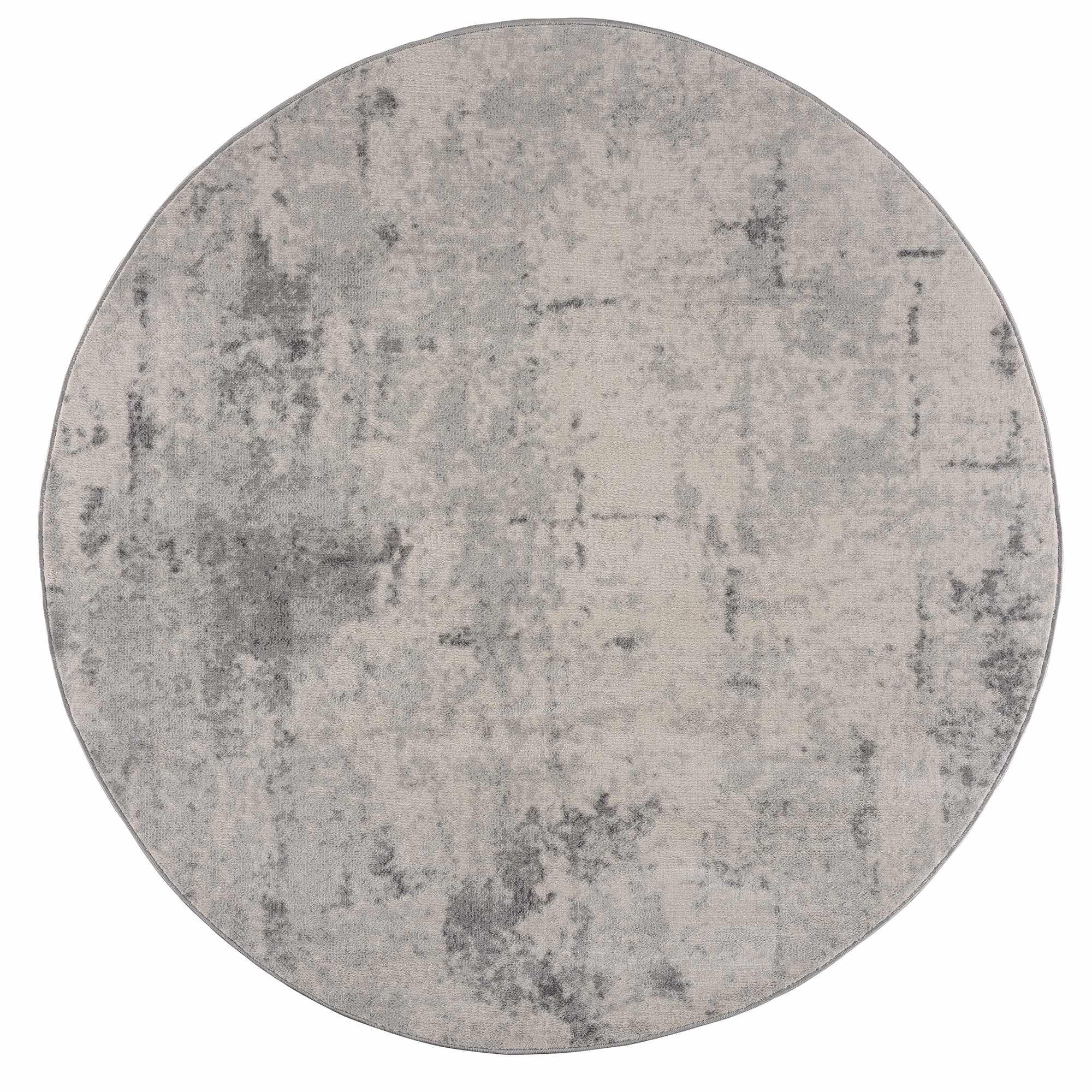 Contemporary Abstract Beige and Gray Medium Pile Multi Size Area Rug - Image 6