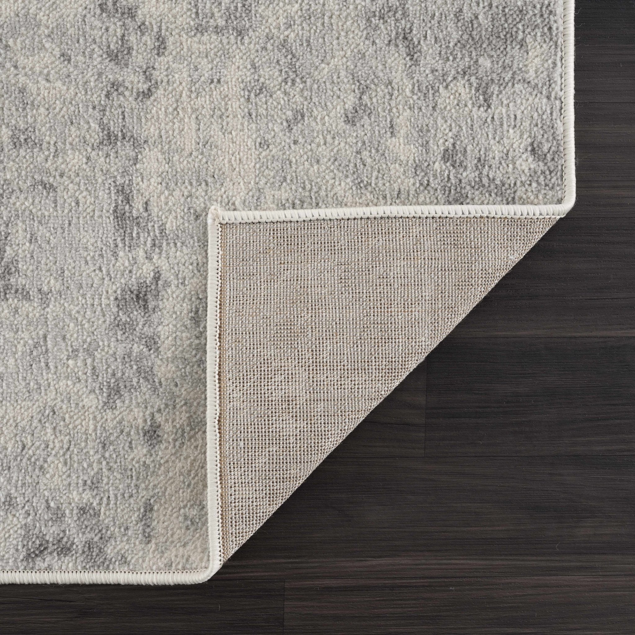 Contemporary Abstract Beige and Gray Medium Pile Multi Size Area Rug - Image 7