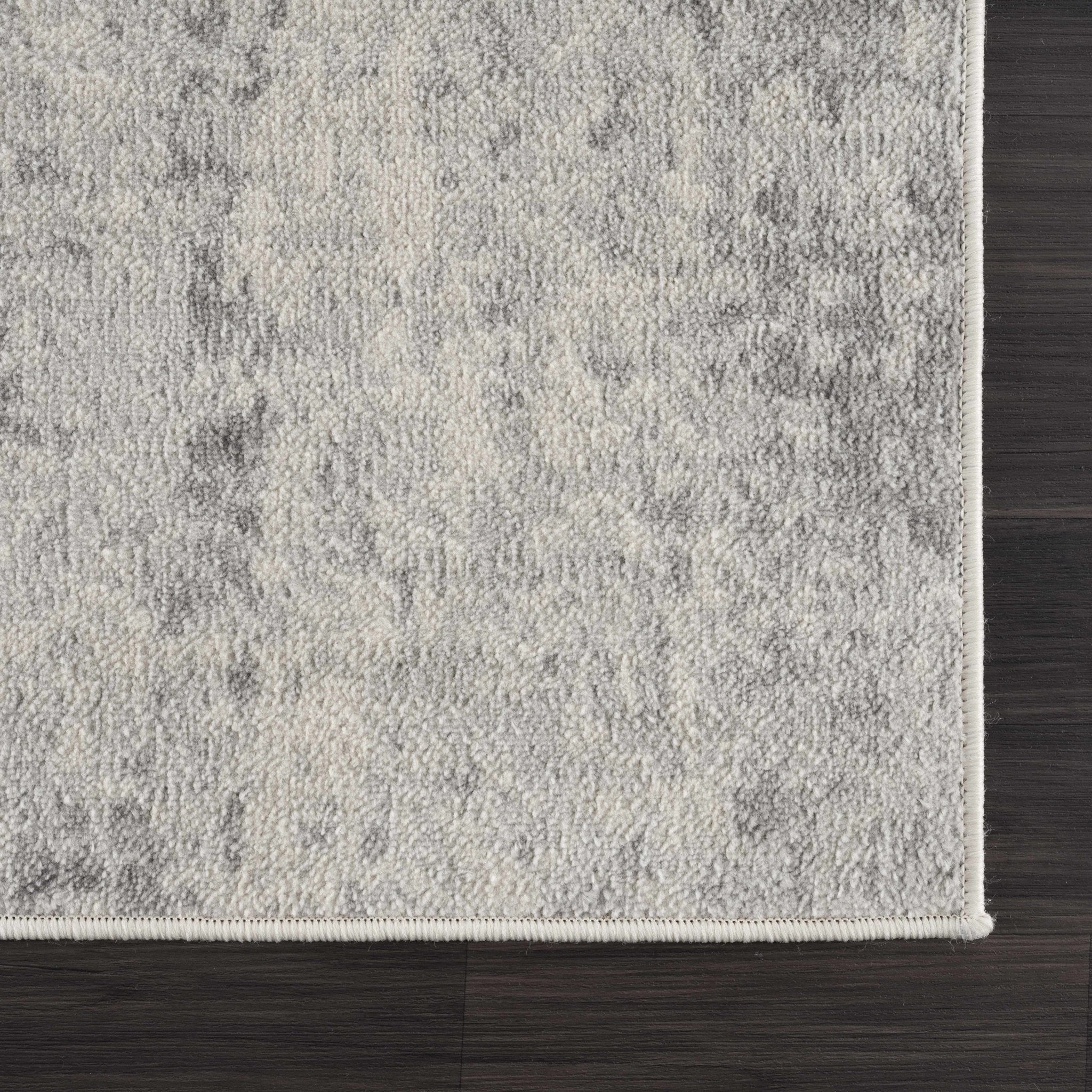 Contemporary Abstract Beige and Gray Medium Pile Multi Size Area Rug - Image 9