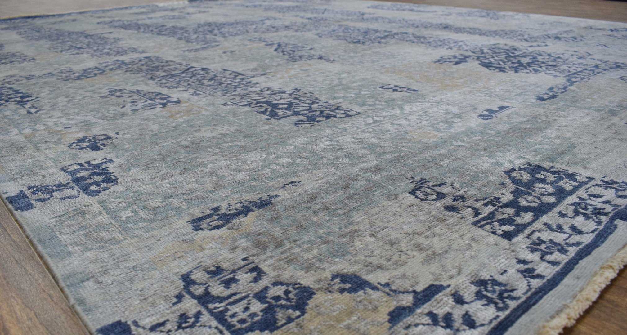 Traditional Handmade Silk and Wool  8x10 Area Rug | TRD1635810 - Image 5