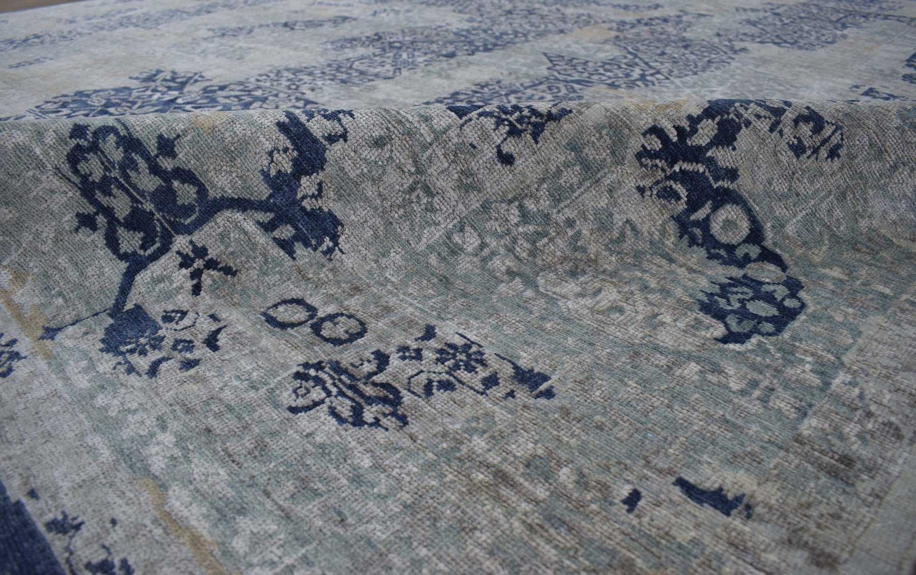 Traditional Handmade Silk and Wool  8x10 Area Rug | TRD1635810 - Image 8