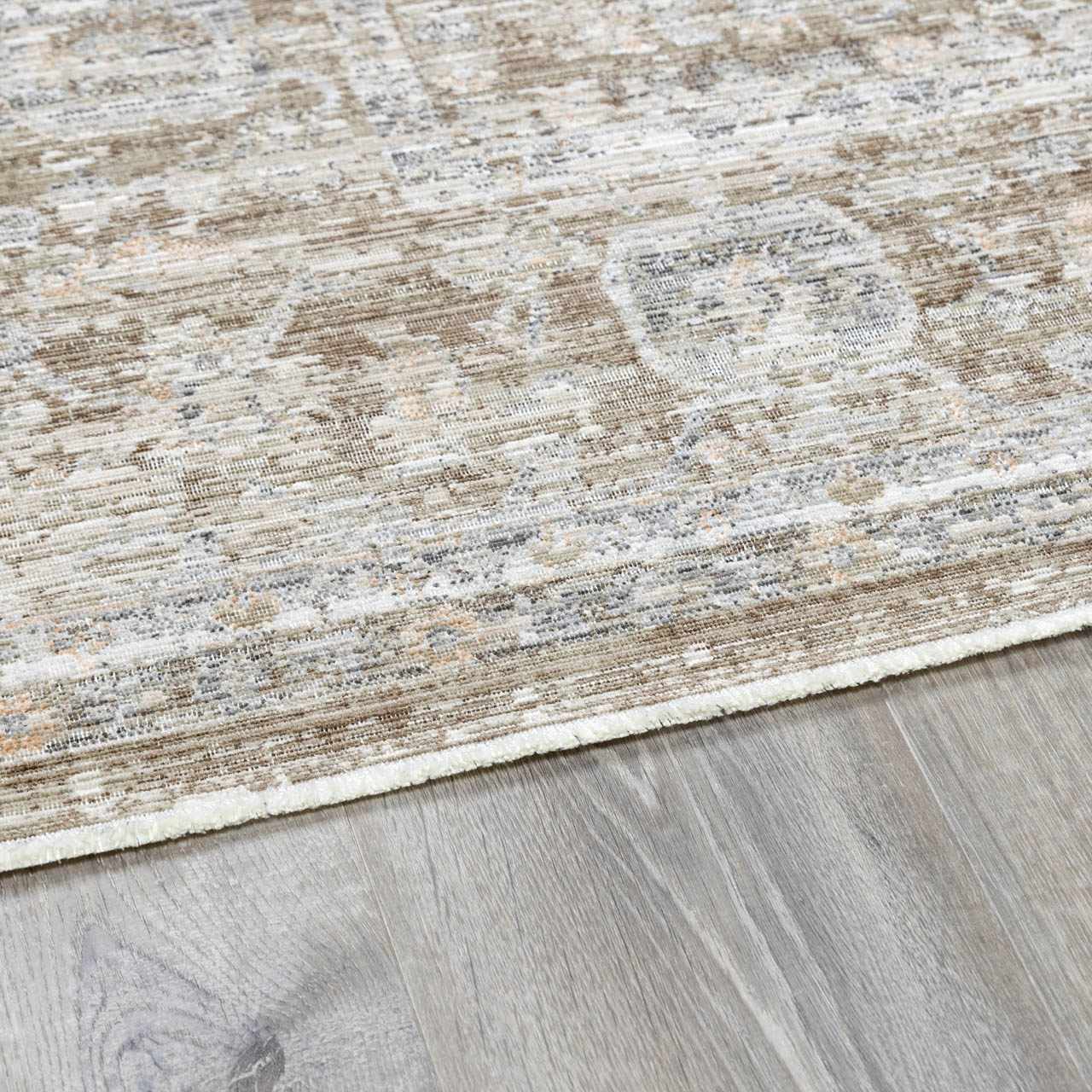 Aistys Washable Beige And Brown Machine Woven Outdoor Rug - Image 10