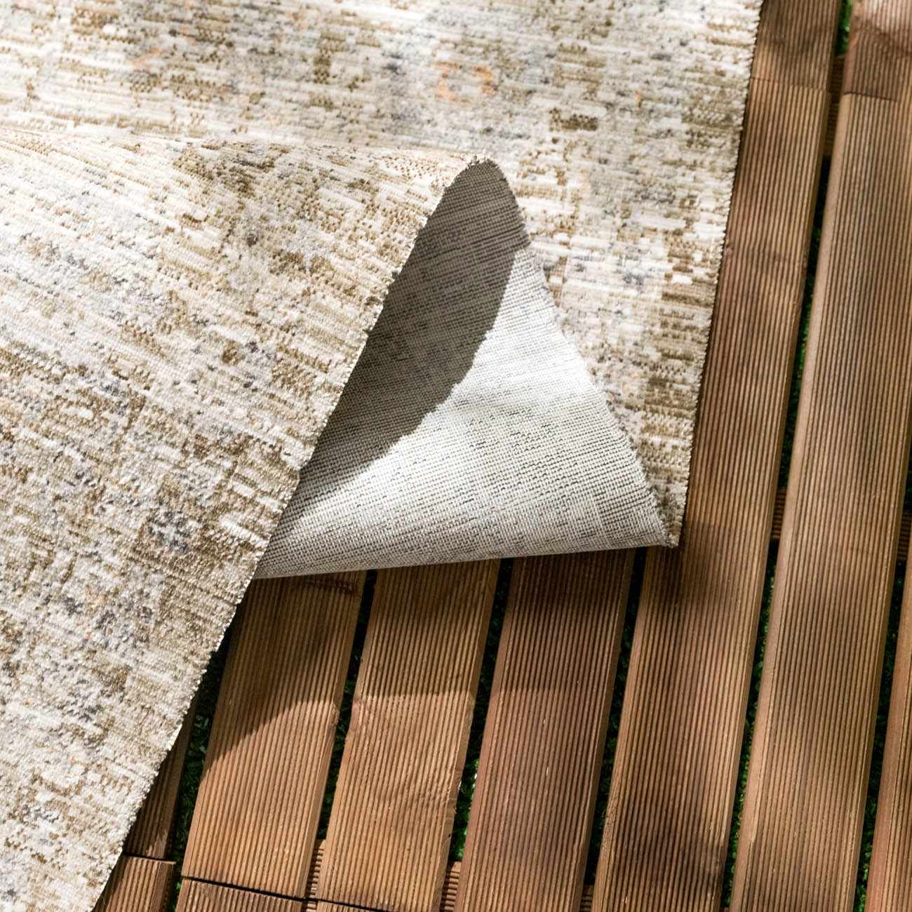 Aistys Washable Beige And Brown Machine Woven Outdoor Rug - Image 21