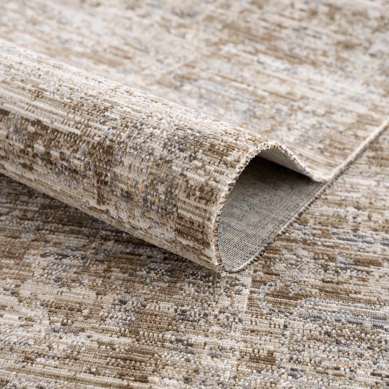Aistys Washable Beige And Brown Machine Woven Outdoor Rug - Image 7