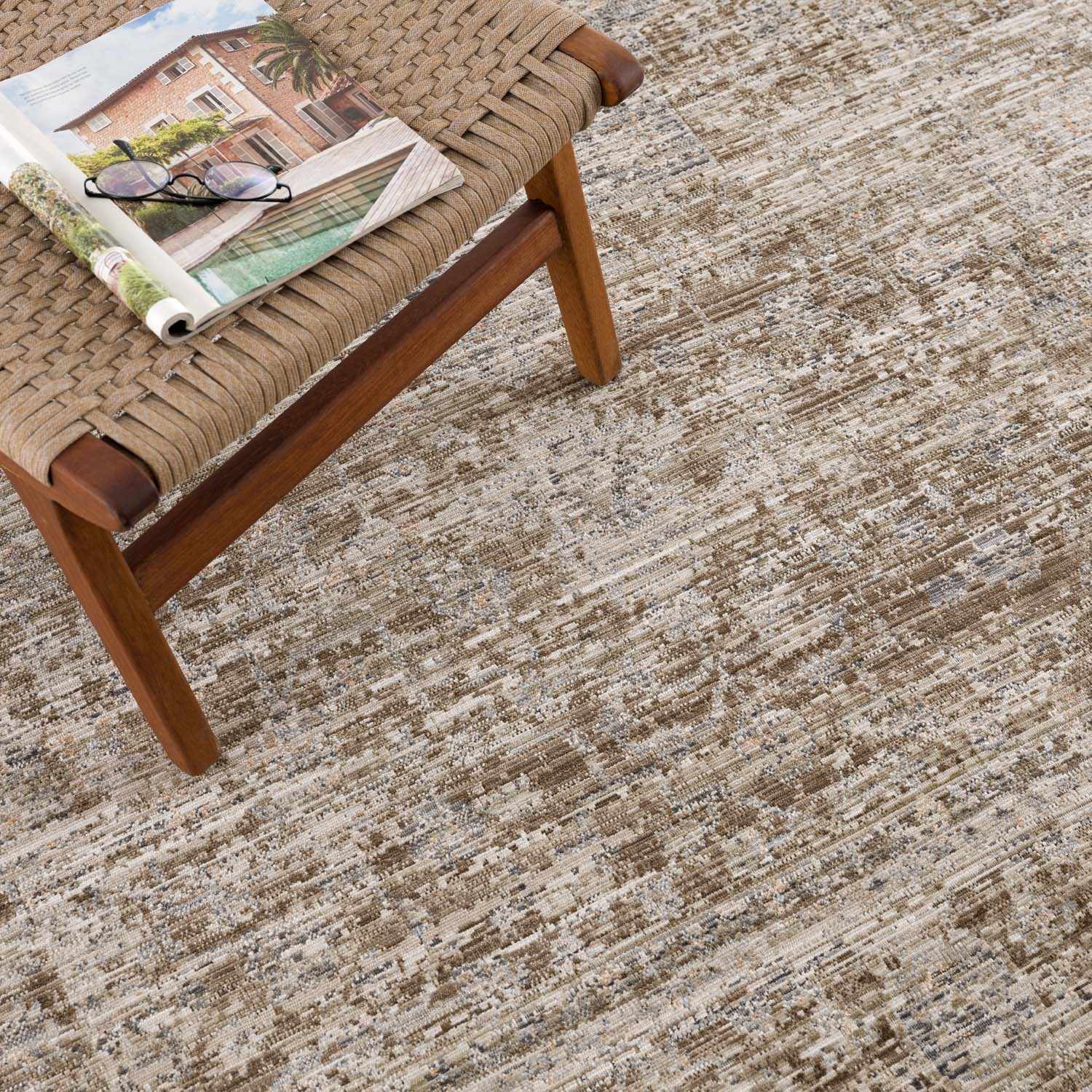 Aistys Washable Beige And Brown Machine Woven Outdoor Rug - Image 9