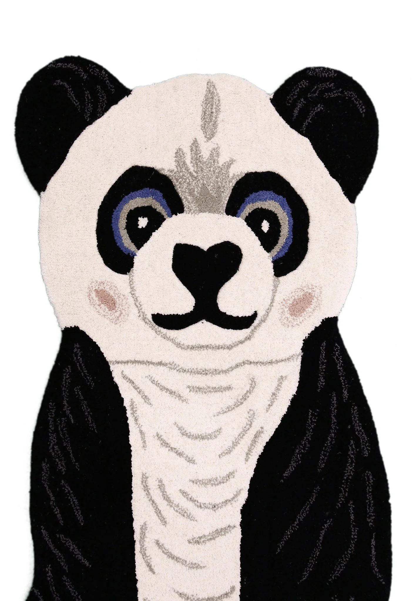 Animal Black Panda Hand Tufted 3x5 Wool Area Rug - Image 3