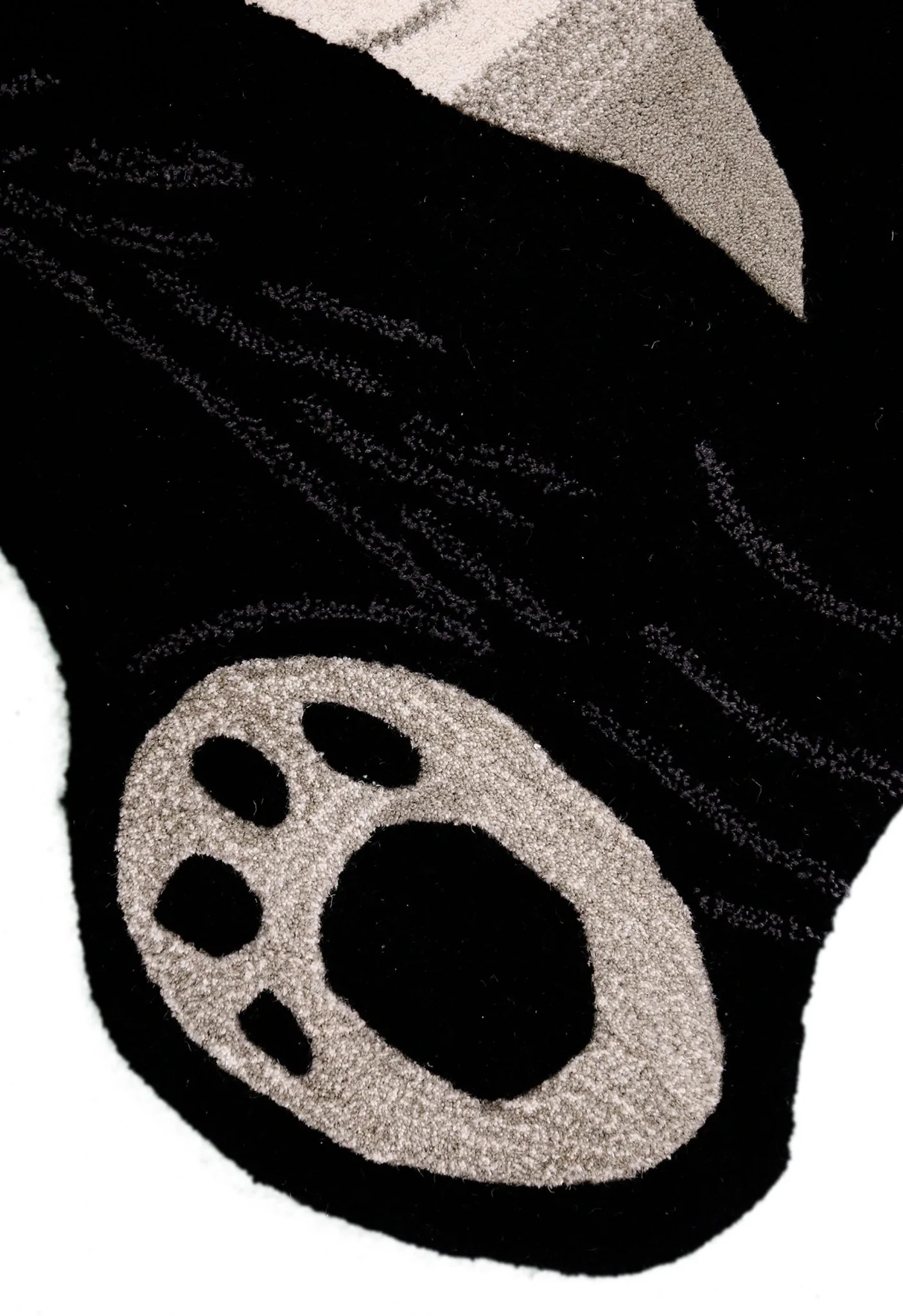 Animal Black Panda Hand Tufted 3x5 Wool Area Rug - Image 5