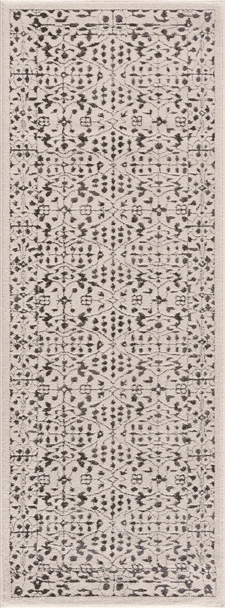 Antique Design Beige and Charcoal Traditional area rug - Image 5