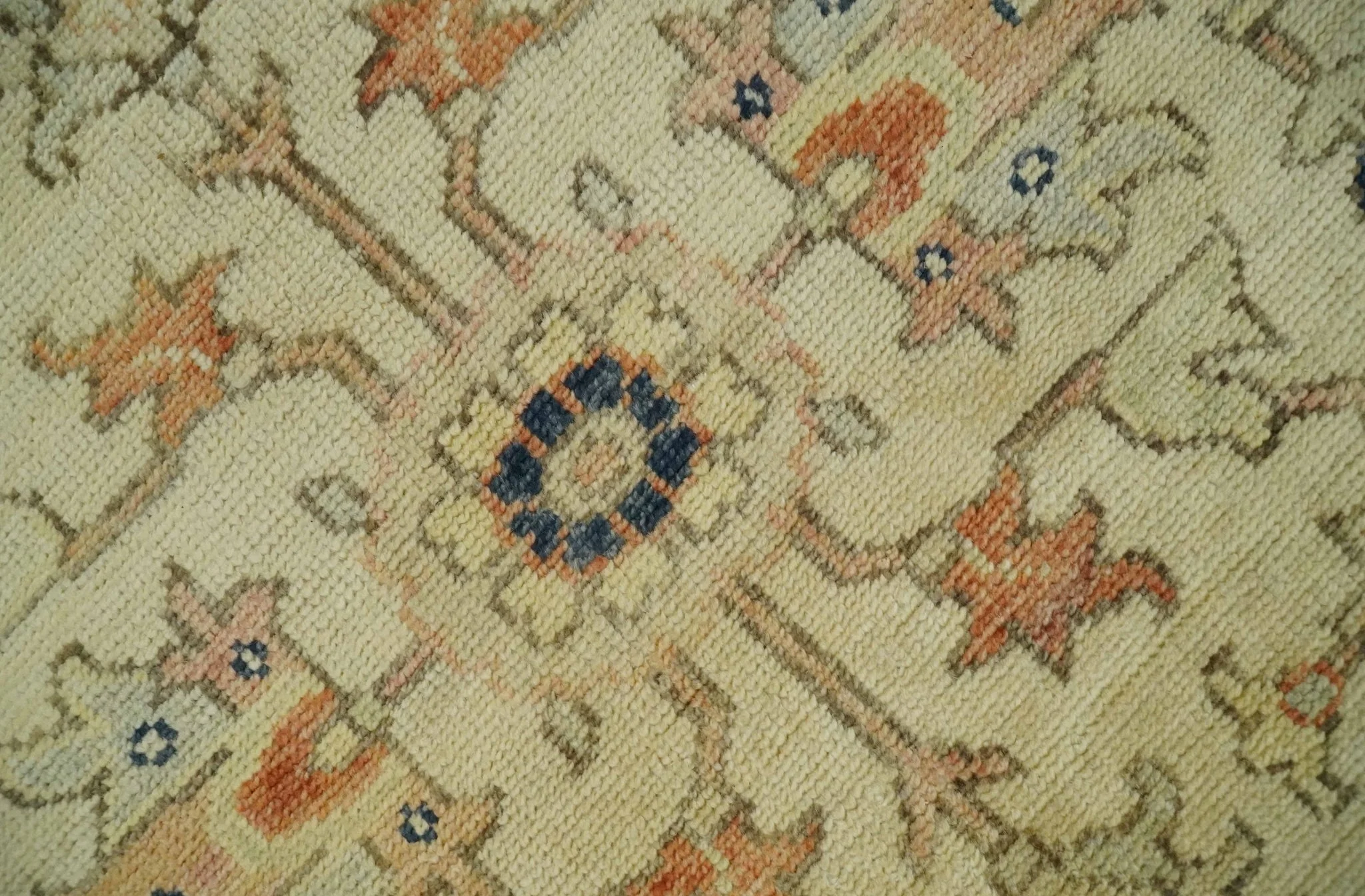 Antique Style Empress Tabriz 6x8 Hand Knotted Beige and Rust Modern Traditional Wool Rug | N35368 - Image 4