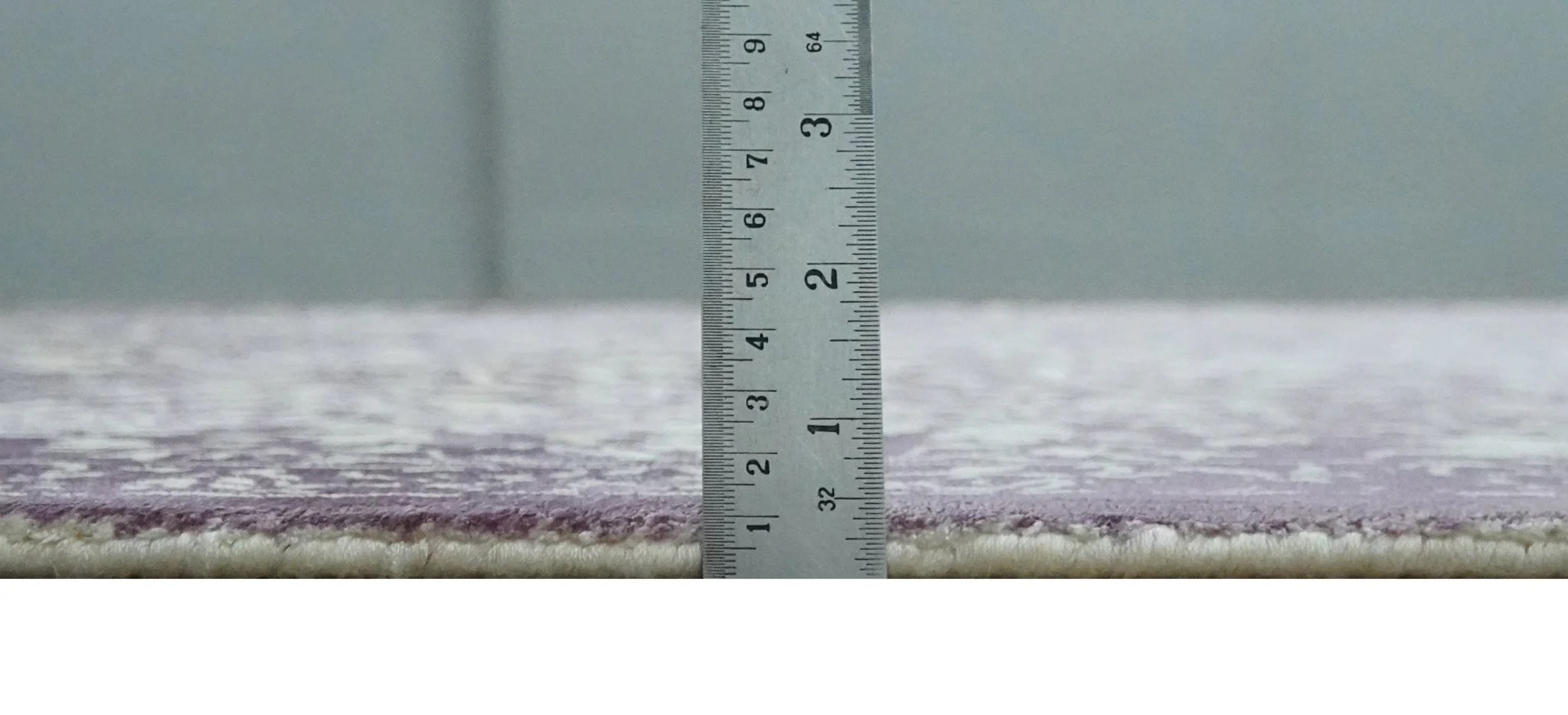 Premium Style Floral Ivory and Dark Purple 5.6x8 Handloom Wool and Viscose Area Rug - Image 9