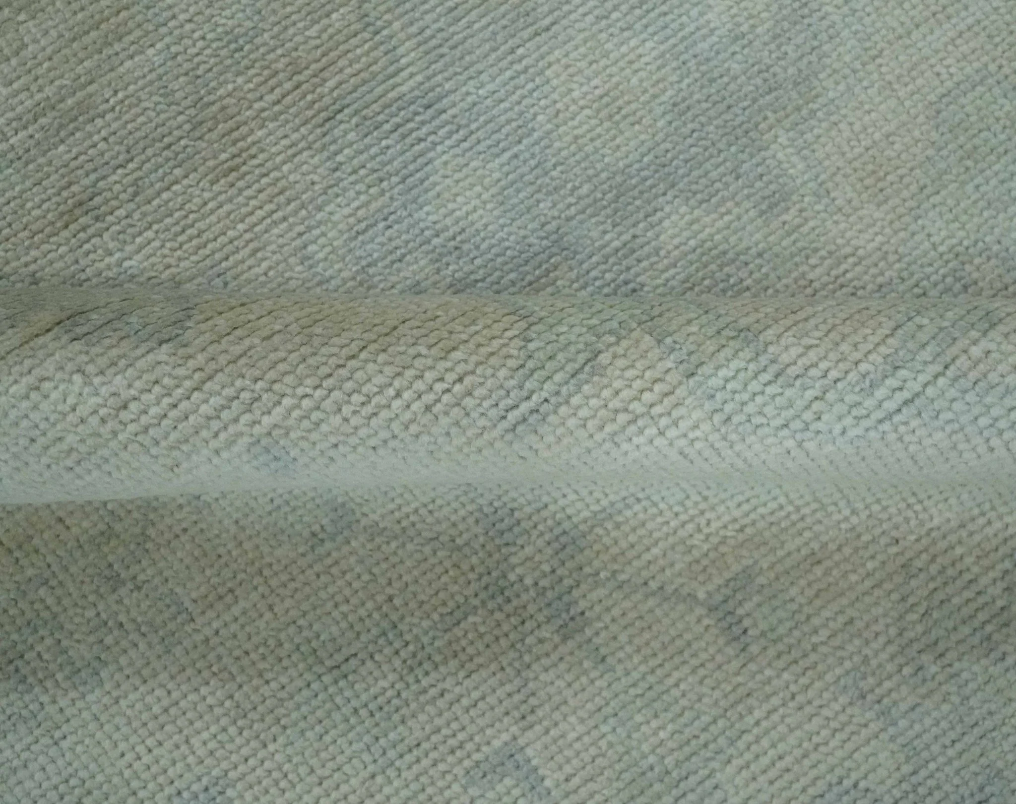 Antique look Beige and Gray Hand Knotted Oriental Oushak 8x10 wool Area Rug - Image 6