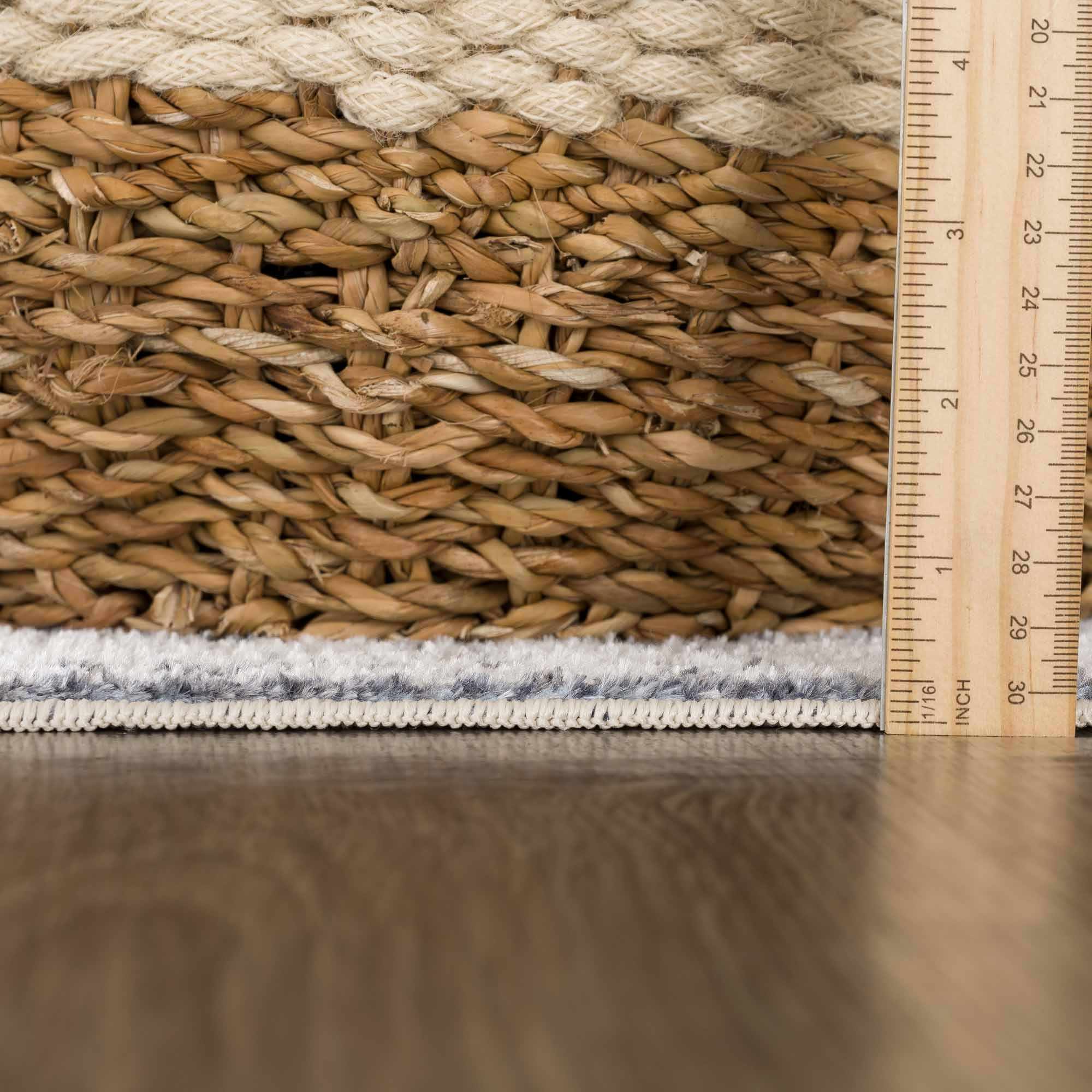Antique look Ivory And Charcoal Medallion Washable Area Rug - Image 13
