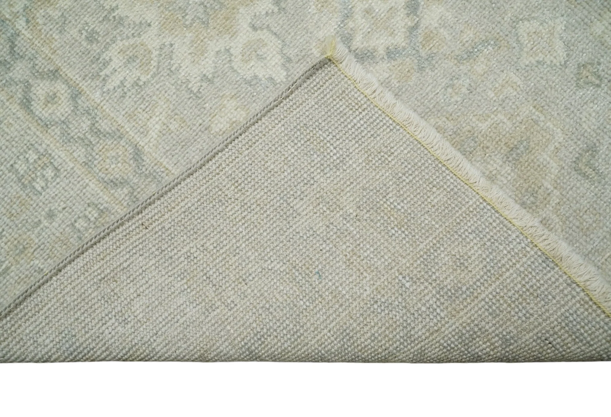 Antique Persian 2x3 Beige and Gray Hand Knotted Entryway Wool Area Rug | TRD3304823 - Image 4