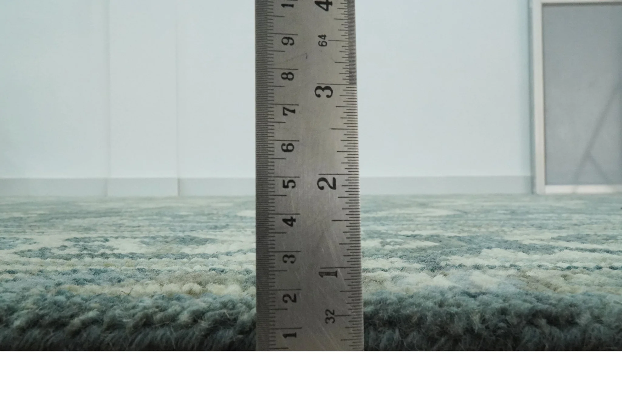 Hand Knotted Ivory, and Shades of Gray Traditional Custom made wool rug - Image 8