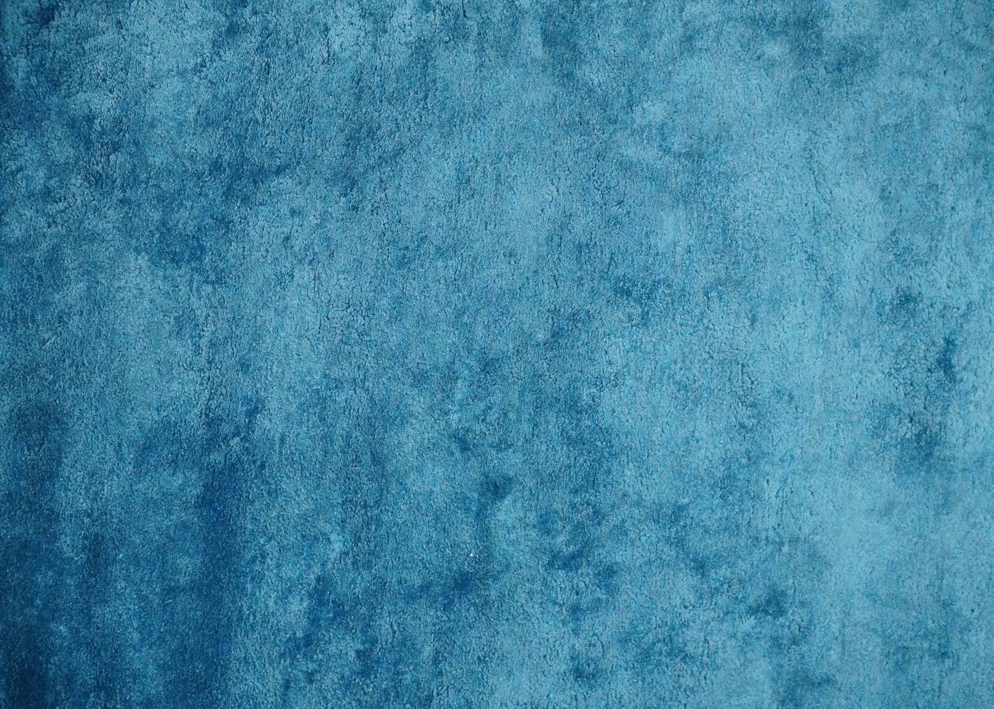 Art Silk 4x4 Round Modern Blue  blended Art Silk Rug entryway, bedside rug - Image 8