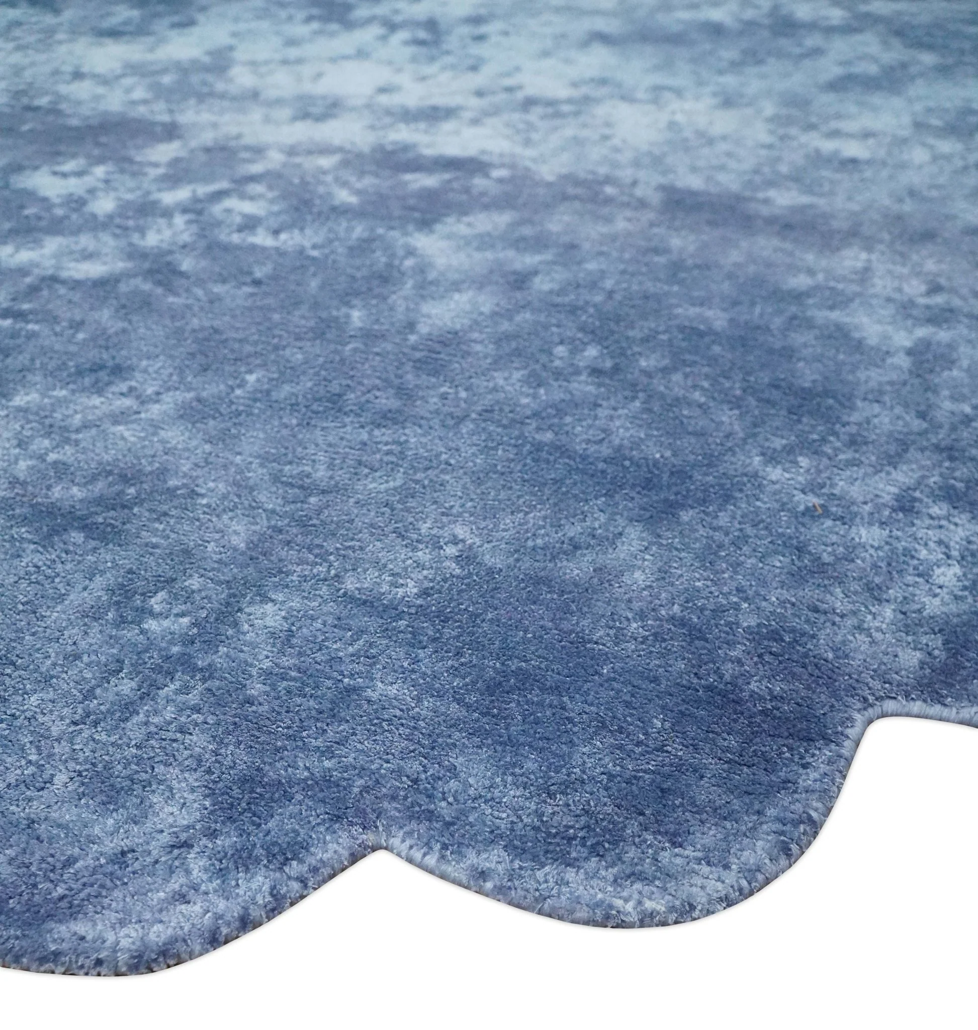 Art Silk 6x6 Round Modern Solid Violet Rug,  entryway, bedside, living room rug | VIS1 - Image 5