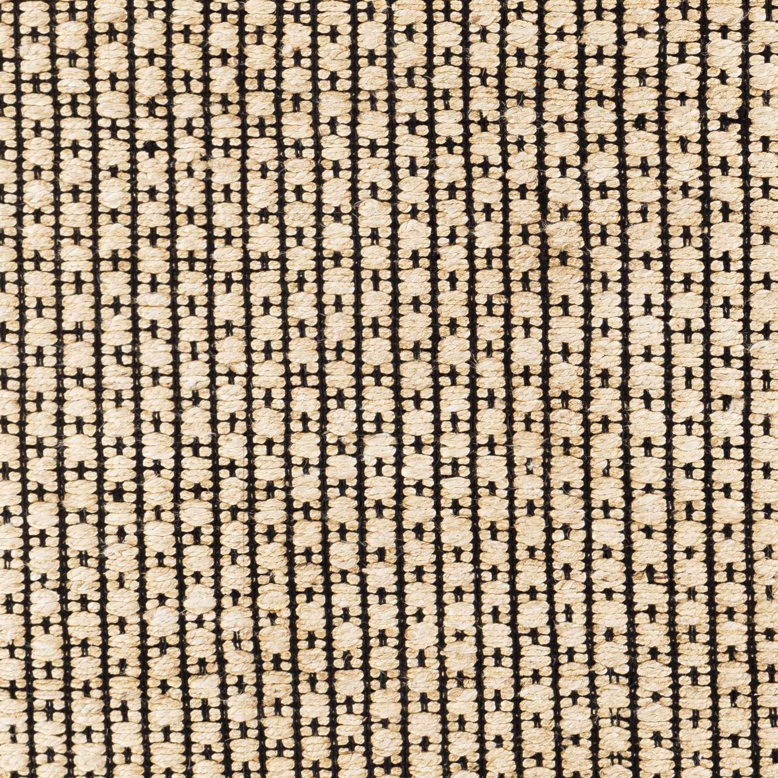 Beige And Black Hand Woven Natural Jute Rug - Image 6
