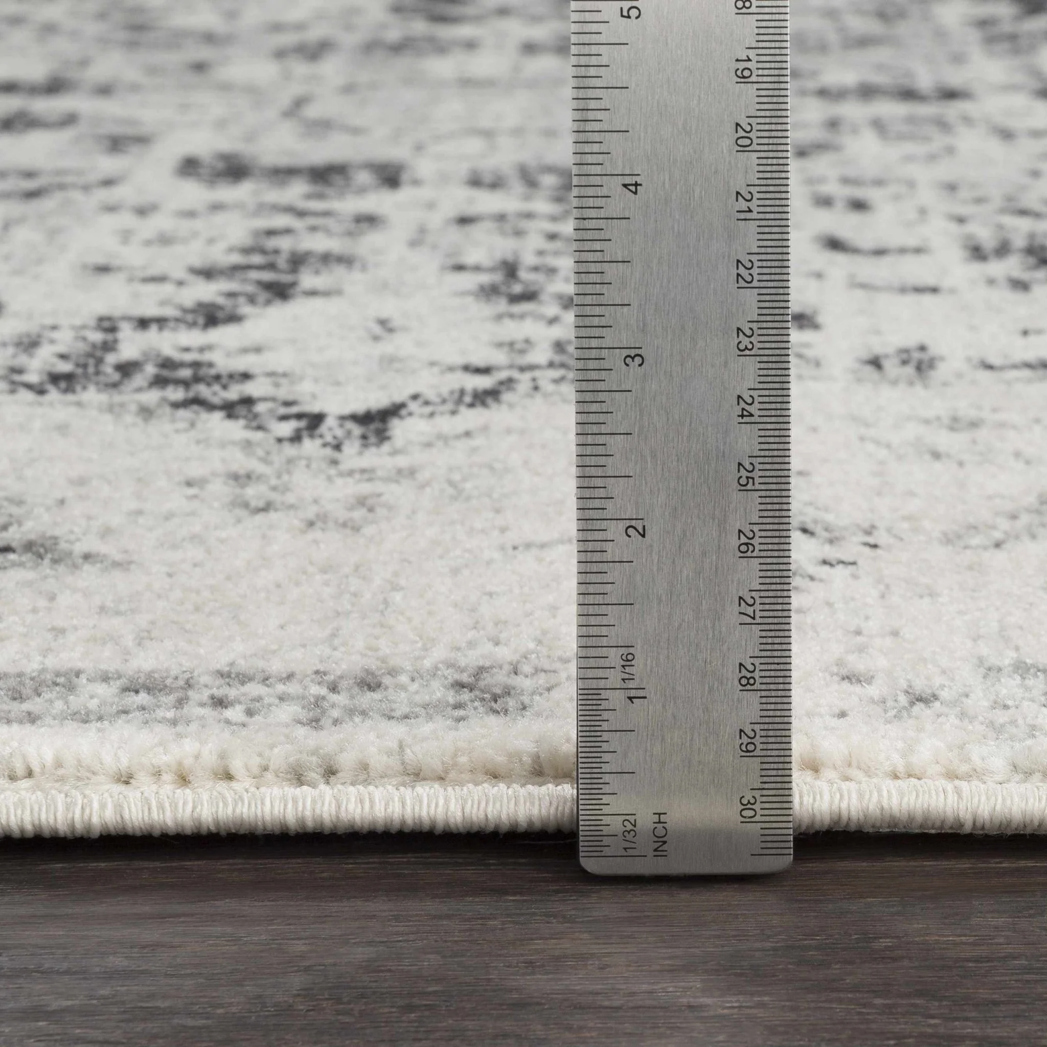 Beige and Black Traditional Medallion area rug - Image 4